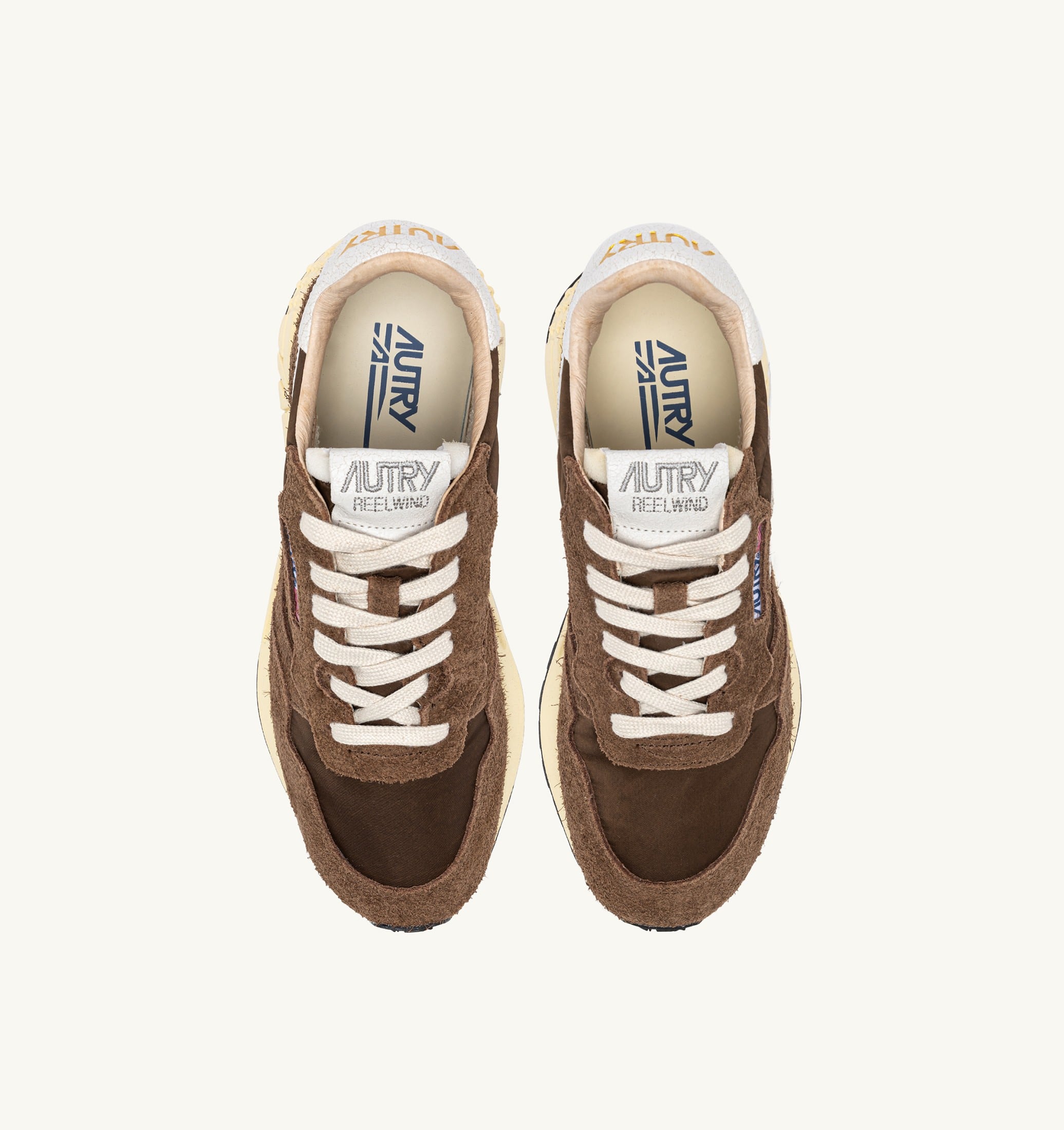 SNEAKERS REELWIND LOW IN NYLON E SUEDE BIANCO E TUNDRA