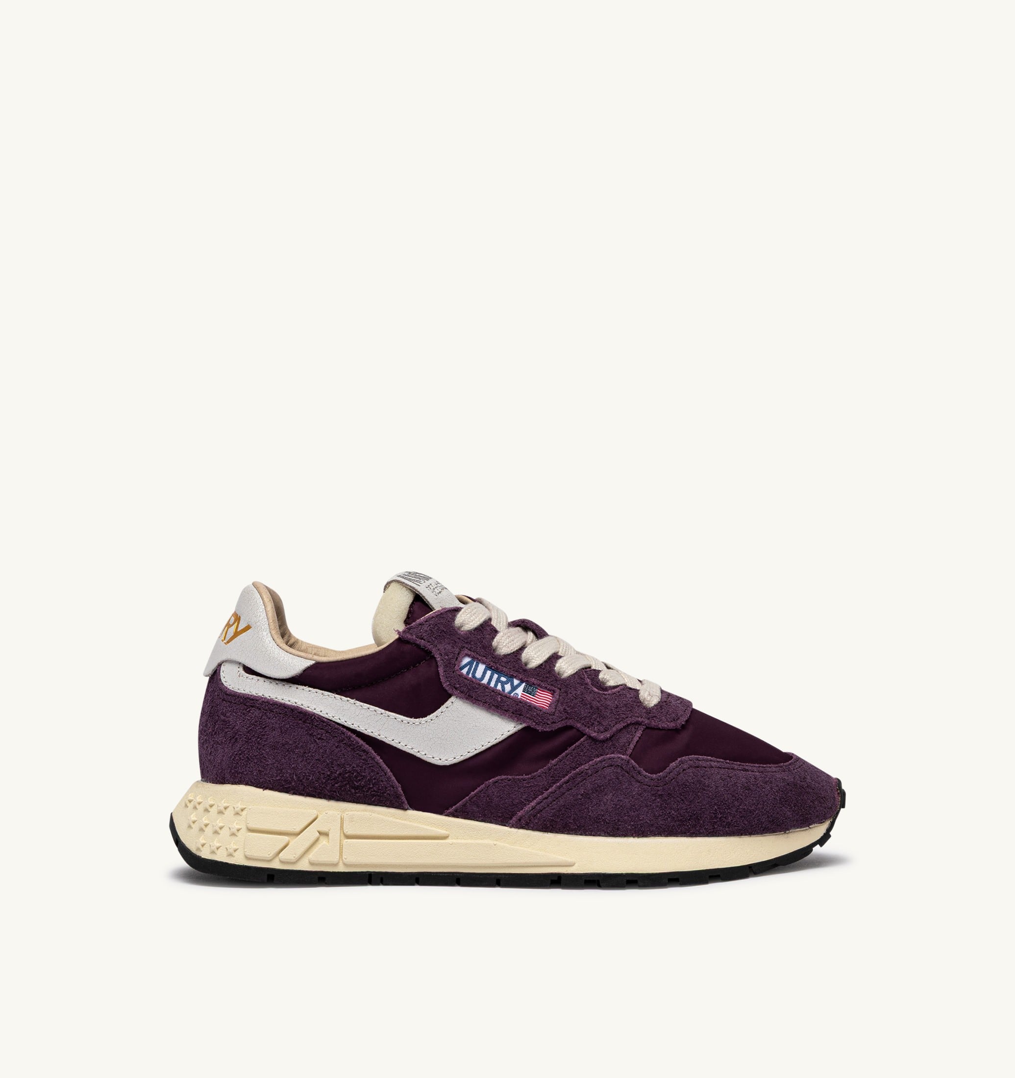 SNEAKERS REELWIND LOW IN NYLON E SUEDE BIANCO E WINTER BLOOM