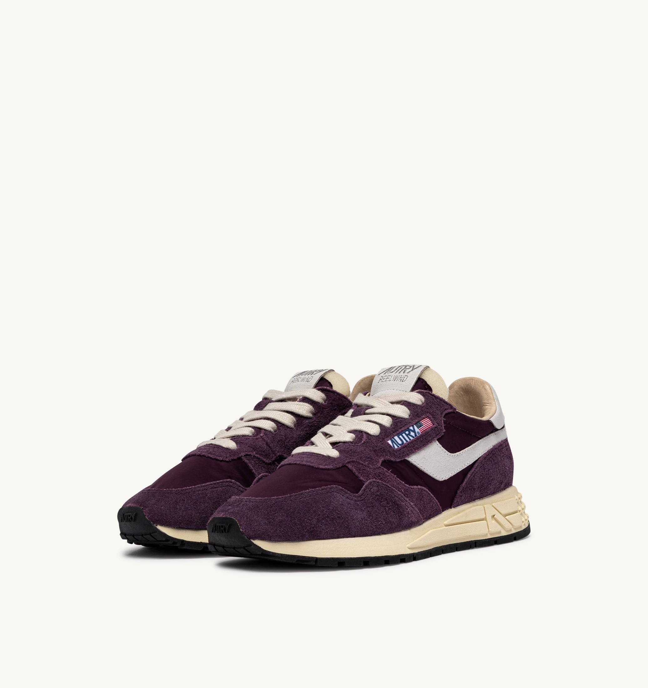 SNEAKERS REELWIND LOW IN NYLON E SUEDE BIANCO E WINTER BLOOM