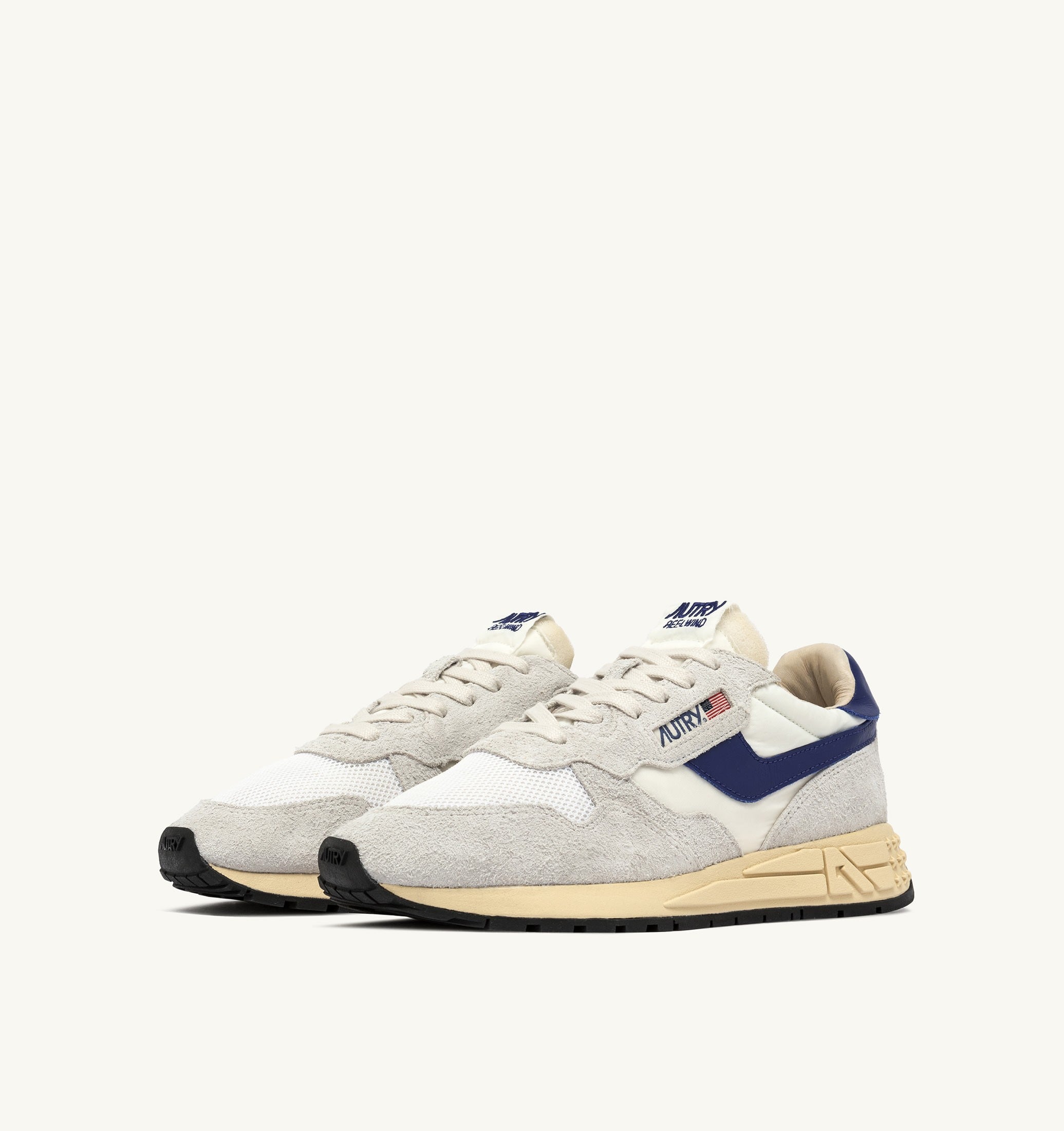 SNEAKERS REELWIND LOW IN NYLON E SUEDE COLORE BIANCO E LIMOGES