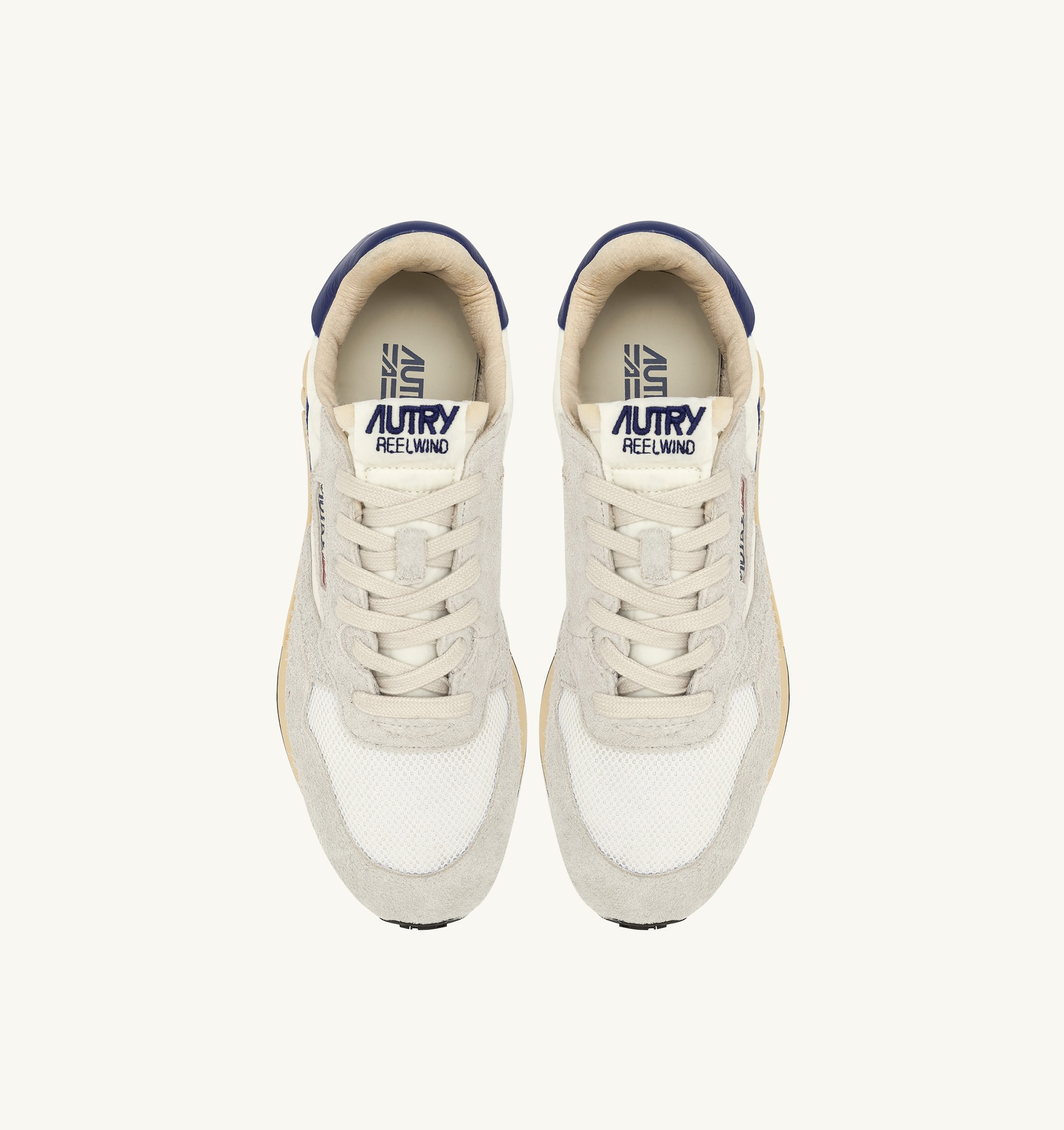 SNEAKERS REELWIND LOW IN NYLON E SUEDE COLORE BIANCO E LIMOGES
