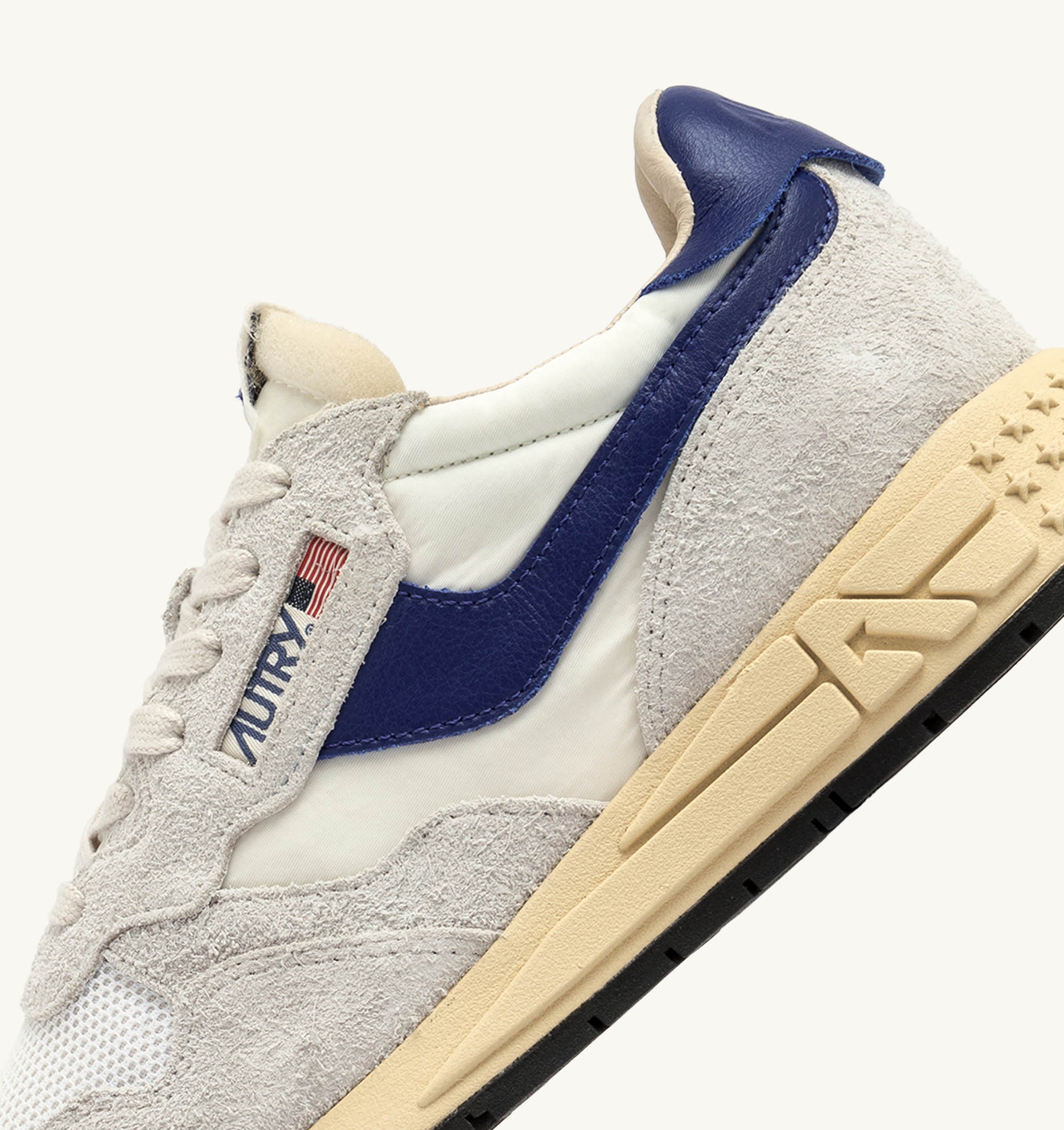 SNEAKERS REELWIND LOW IN NYLON E SUEDE COLORE BIANCO E LIMOGES