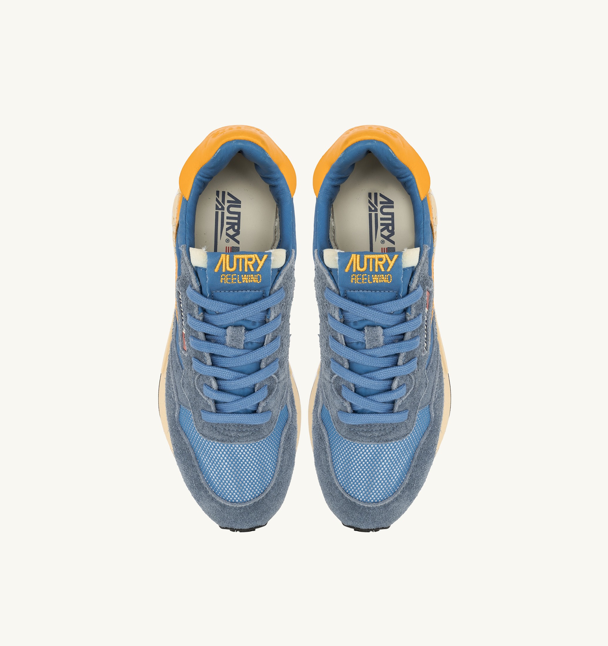 SNEAKERS REELWIND LOW IN NYLON E SUEDE COLORE CENBLE E GOLD FUSION