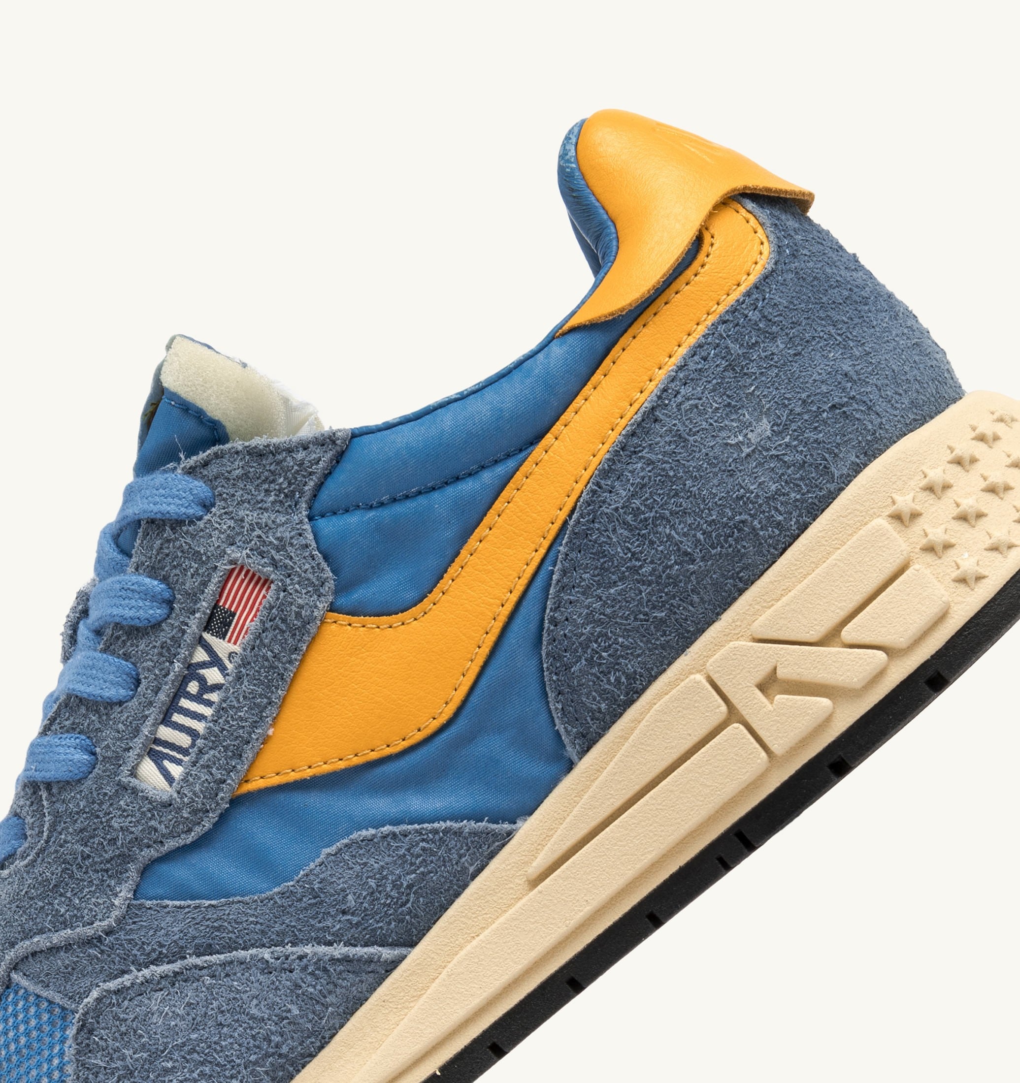 SNEAKERS REELWIND LOW IN NYLON E SUEDE COLORE CENBLE E GOLD FUSION