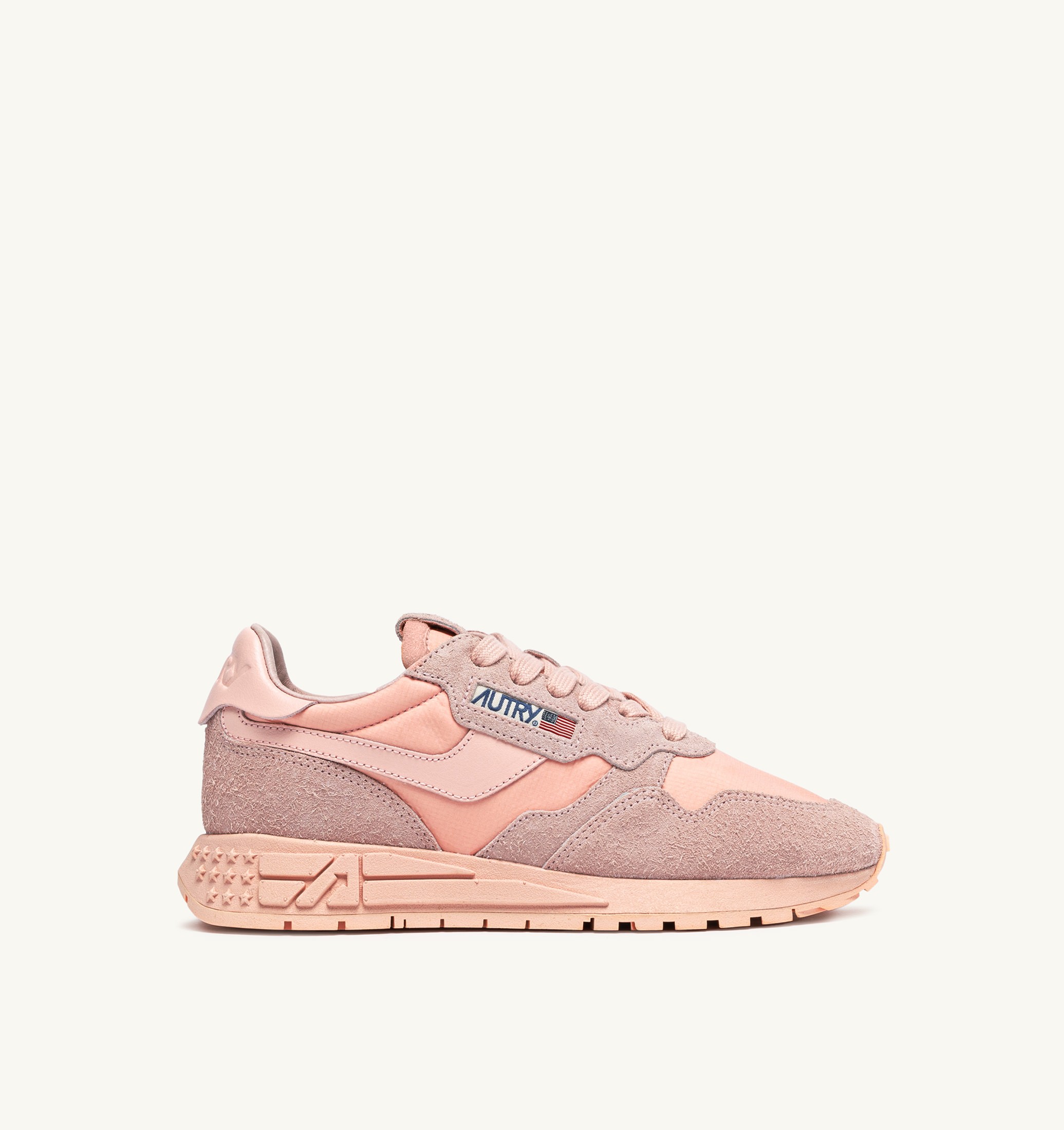 SNEAKERS REELWIND LOW IN NYLON E SUEDE CREOLE PINK