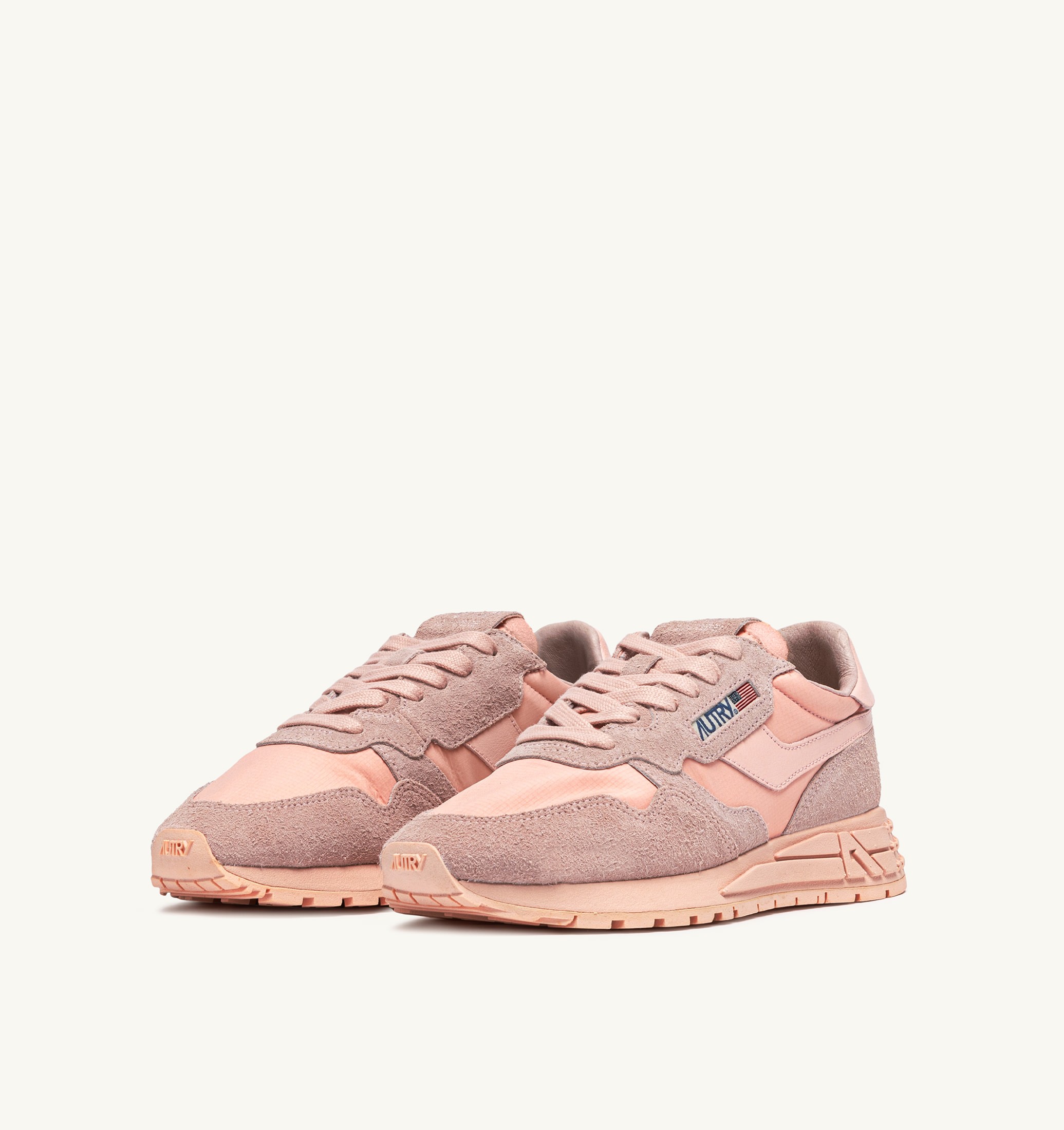 SNEAKERS REELWIND LOW IN NYLON E SUEDE CREOLE PINK