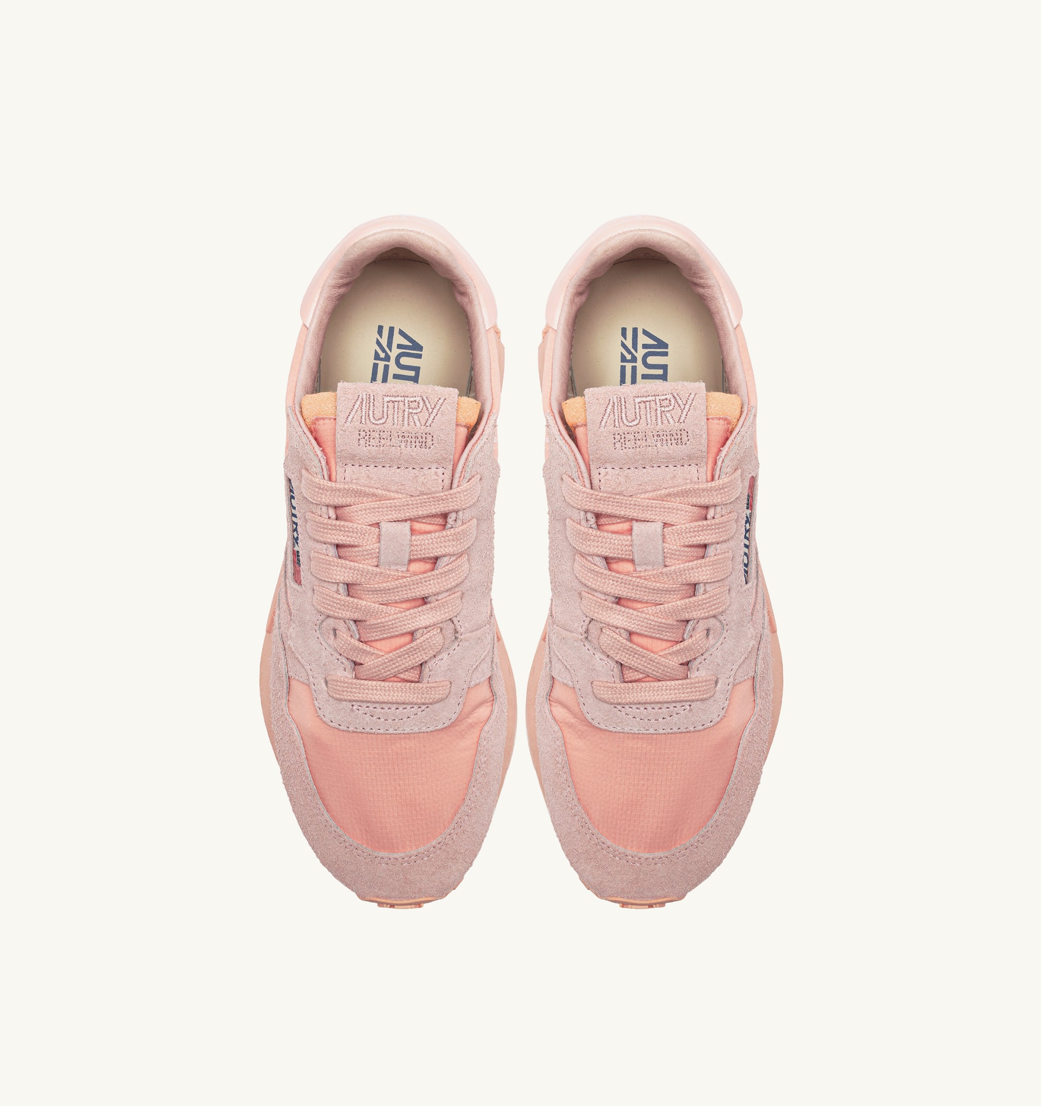 SNEAKERS REELWIND LOW IN NYLON E SUEDE CREOLE PINK