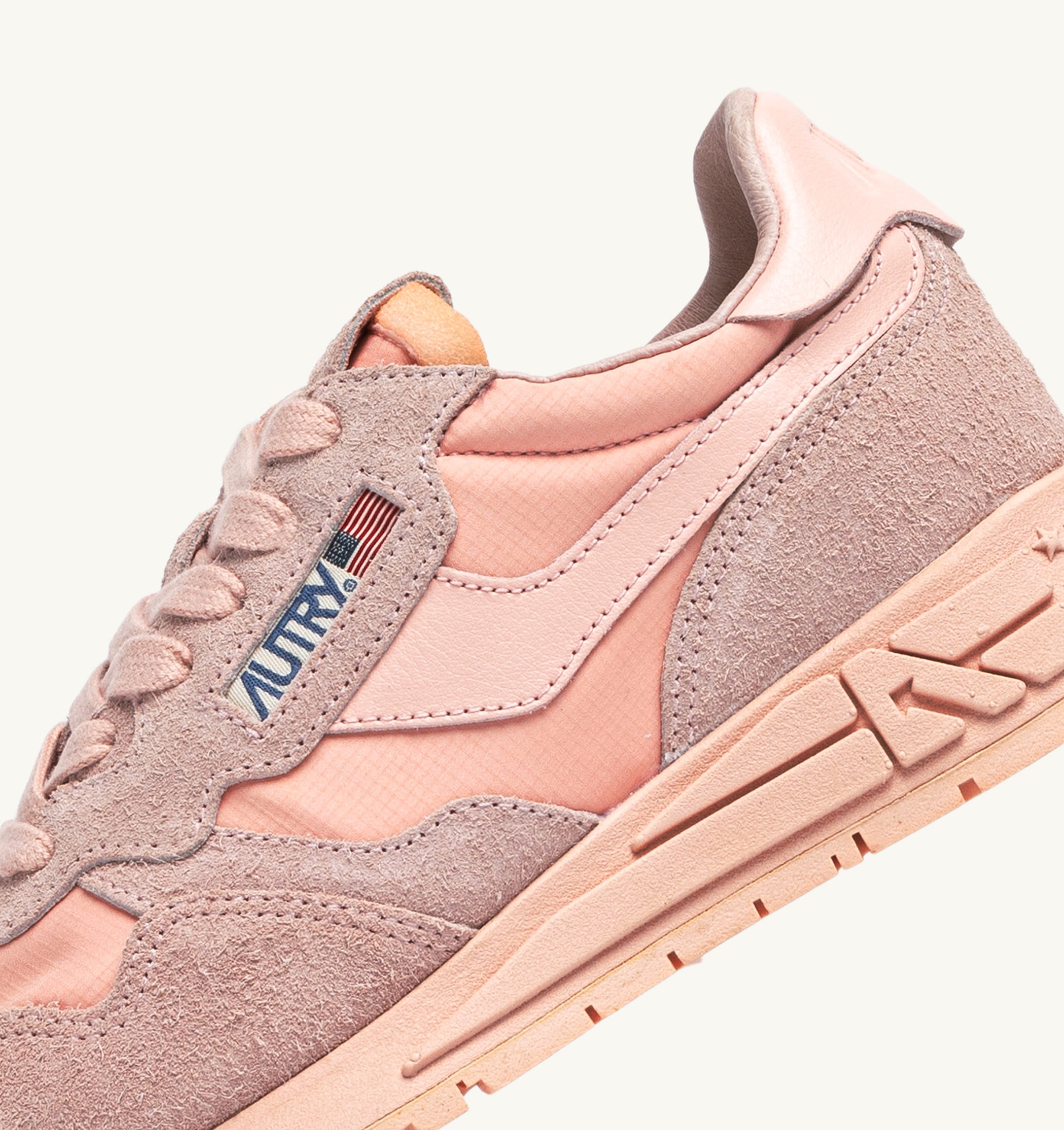 SNEAKERS REELWIND LOW IN NYLON E SUEDE CREOLE PINK