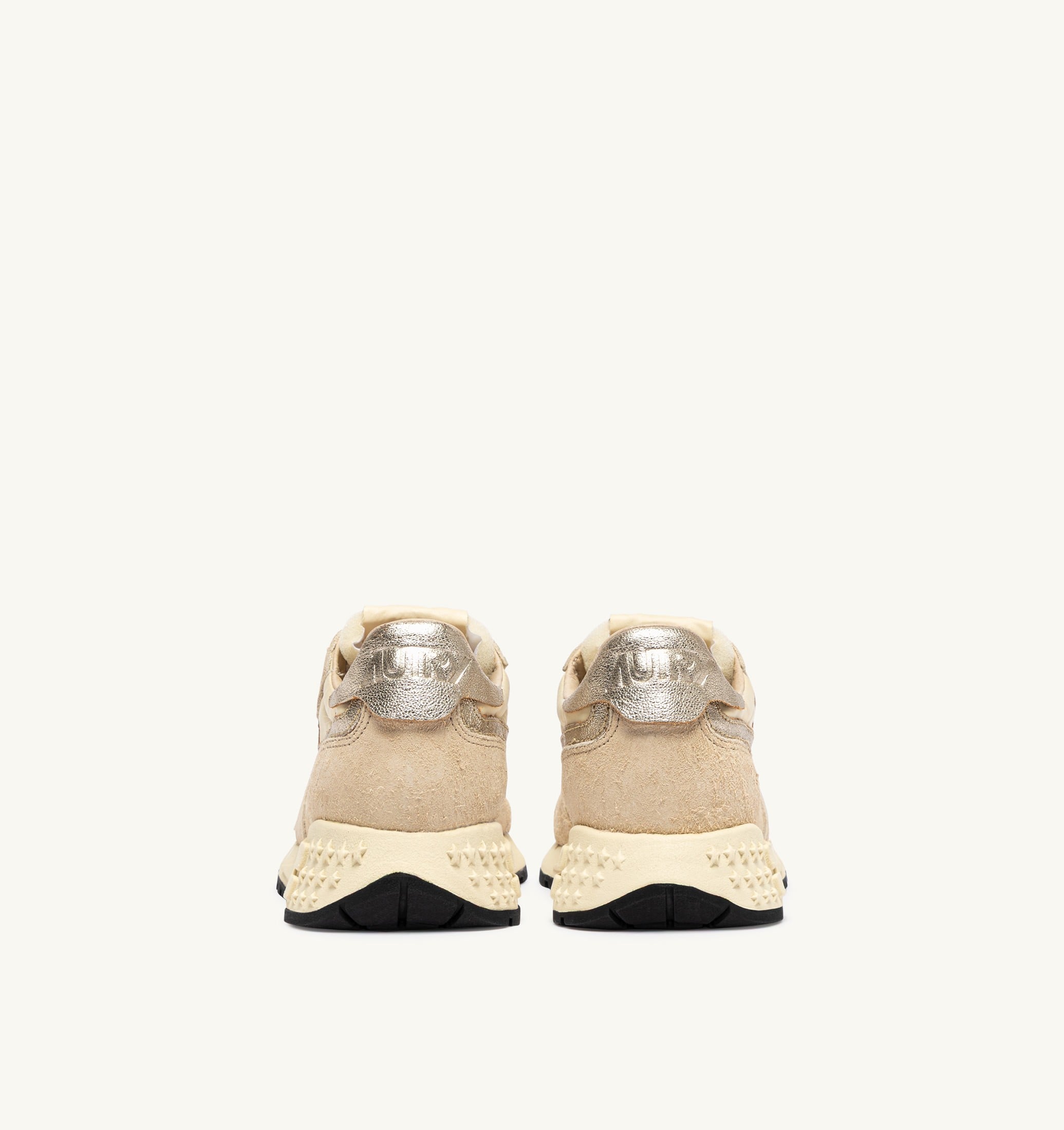 SNEAKERS REELWIND LOW IN NYLON E SUEDE ECRU E PLATINO