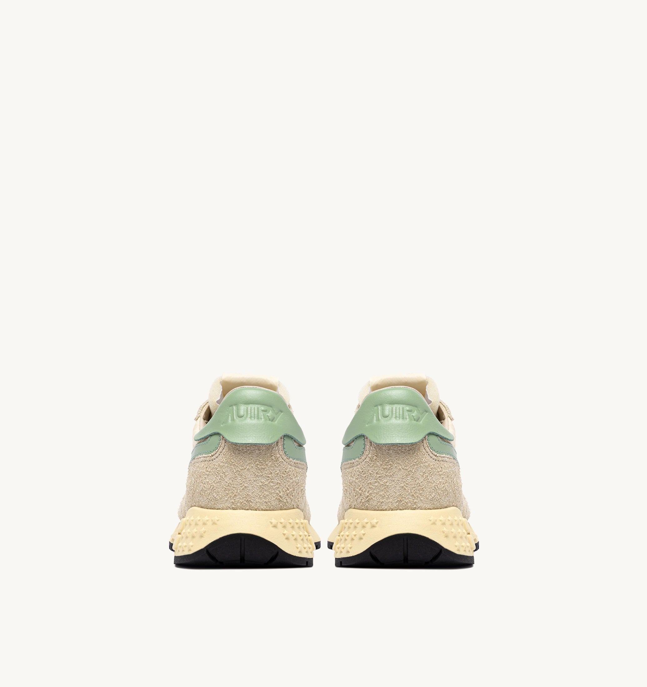SNEAKERS REELWIND LOW IN NYLON E SUEDE ECRU E RESEDA
