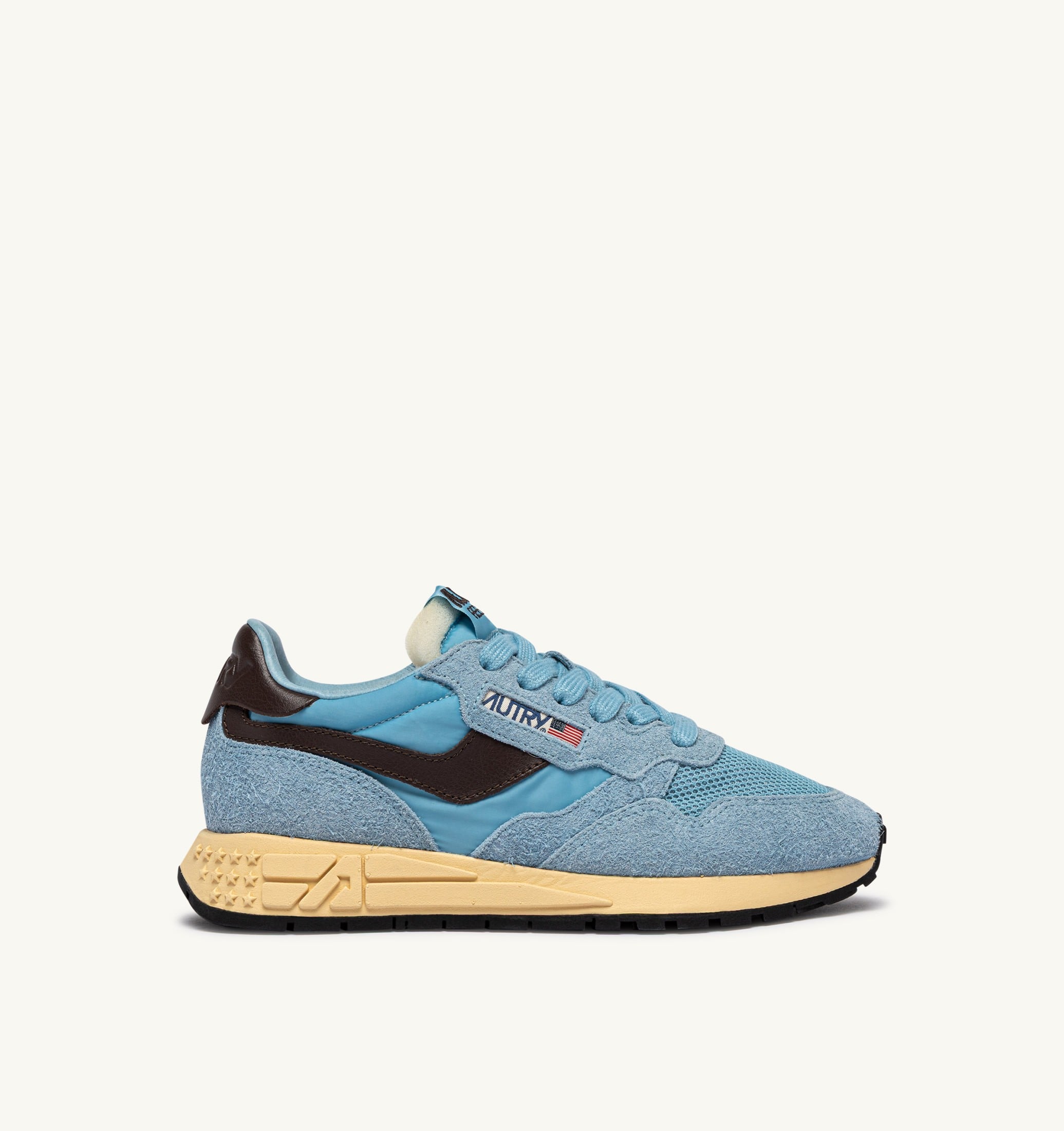 SNEAKERS REELWIND LOW IN NYLON E SUEDE FORGET ME NOT E BRACKEN