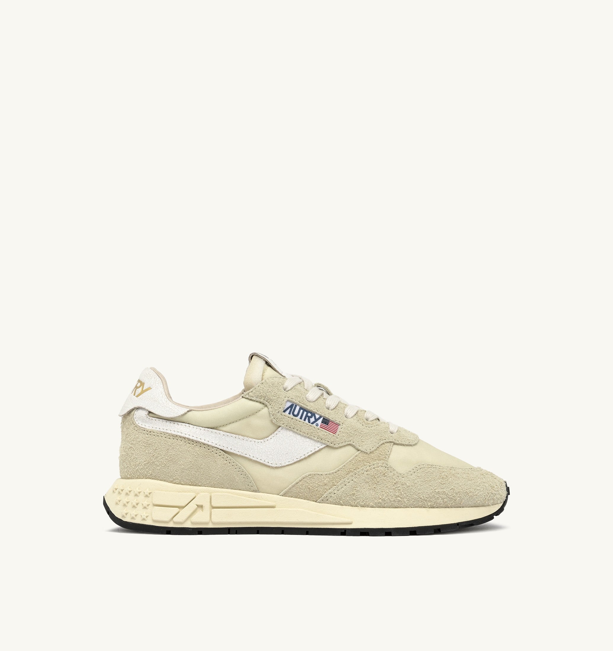 SNEAKERS REELWIND LOW IN NYLON E SUEDE HAY