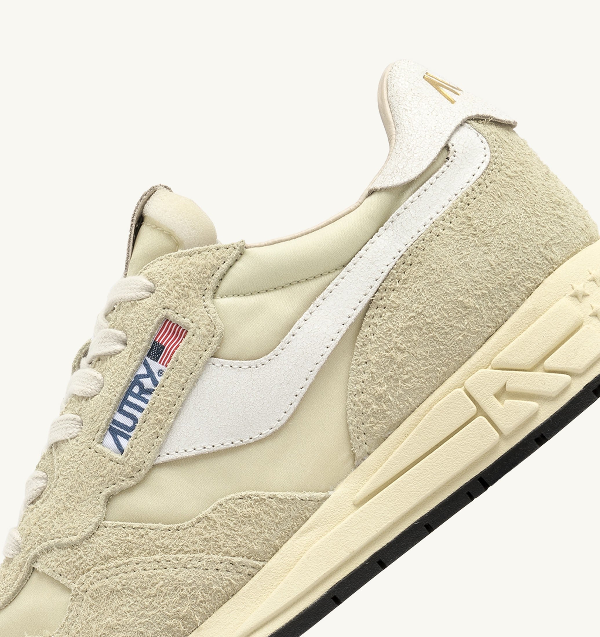 SNEAKERS REELWIND LOW IN NYLON E SUEDE HAY
