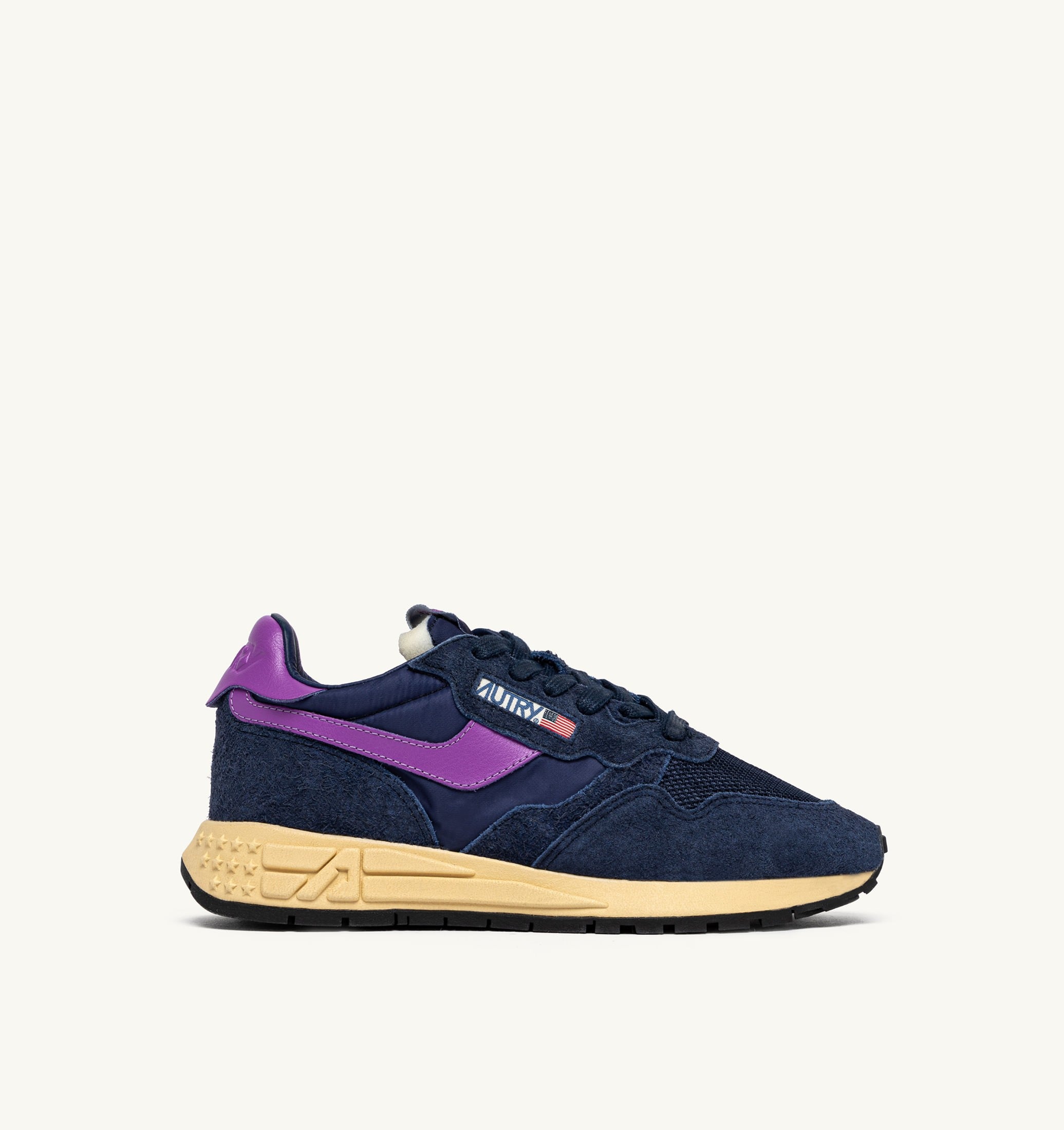 SNEAKERS REELWIND LOW IN NYLON E SUEDE NAVY E DEWBERRY