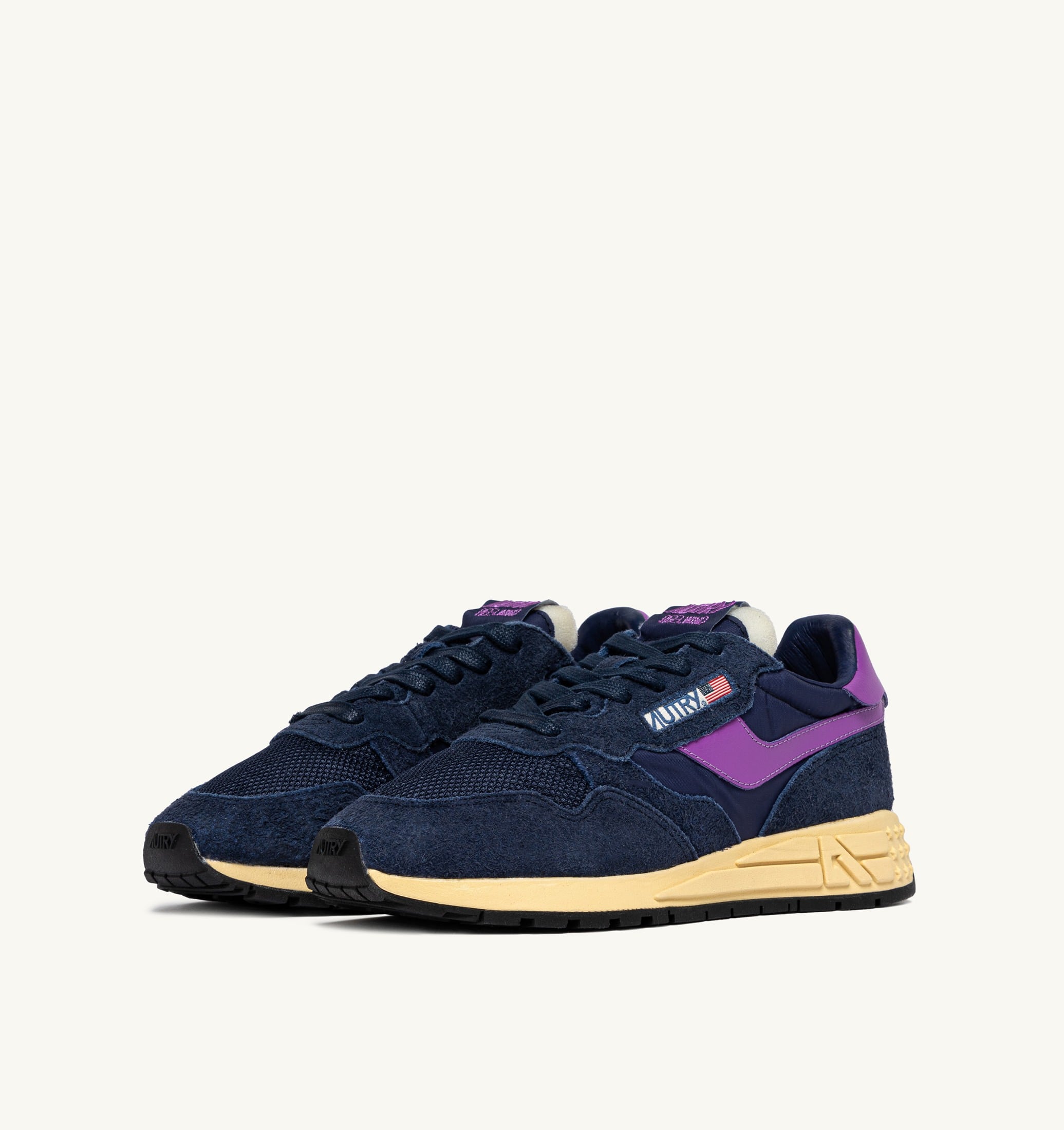 SNEAKERS REELWIND LOW IN NYLON E SUEDE NAVY E DEWBERRY