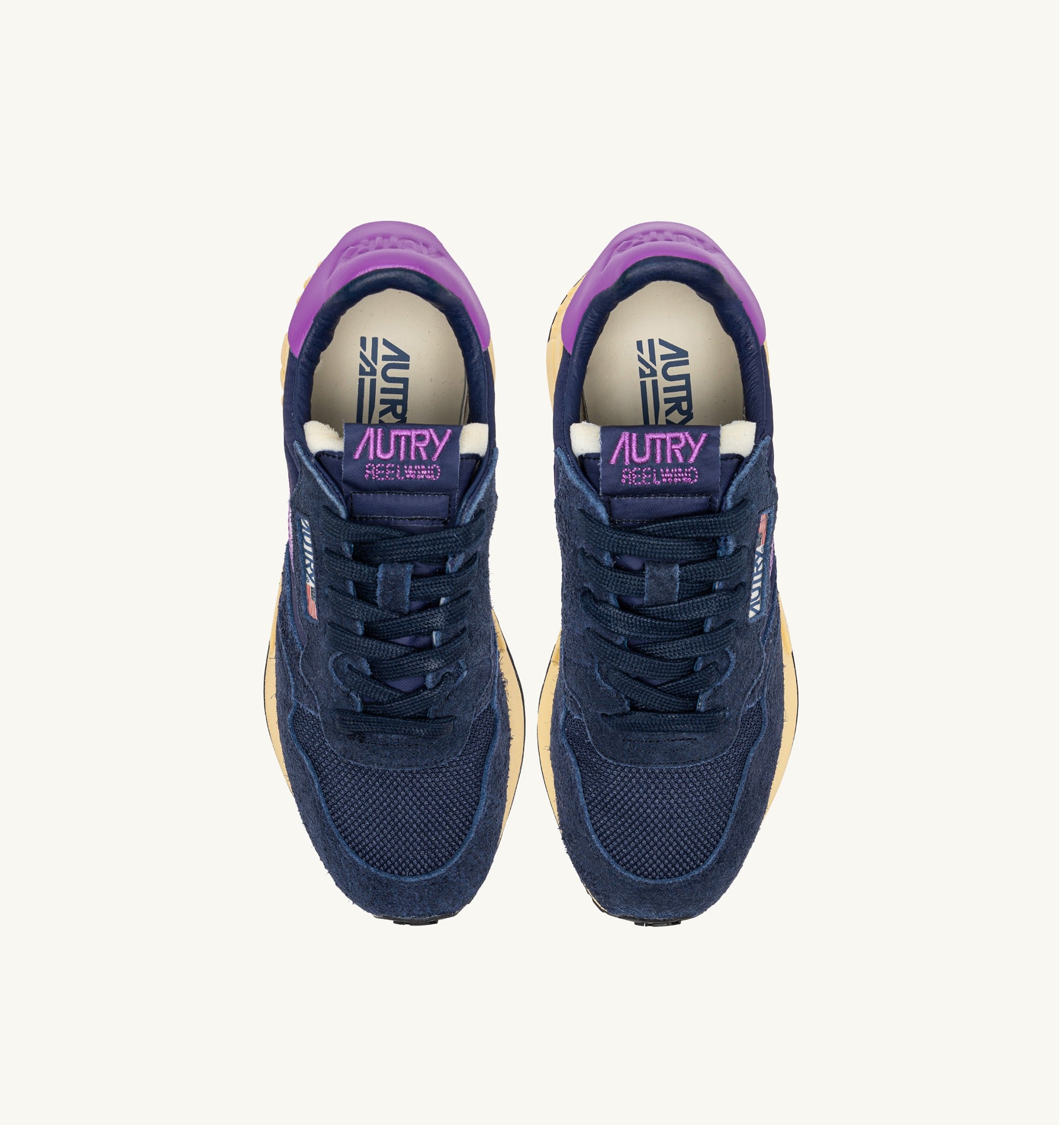SNEAKERS REELWIND LOW IN NYLON E SUEDE NAVY E DEWBERRY