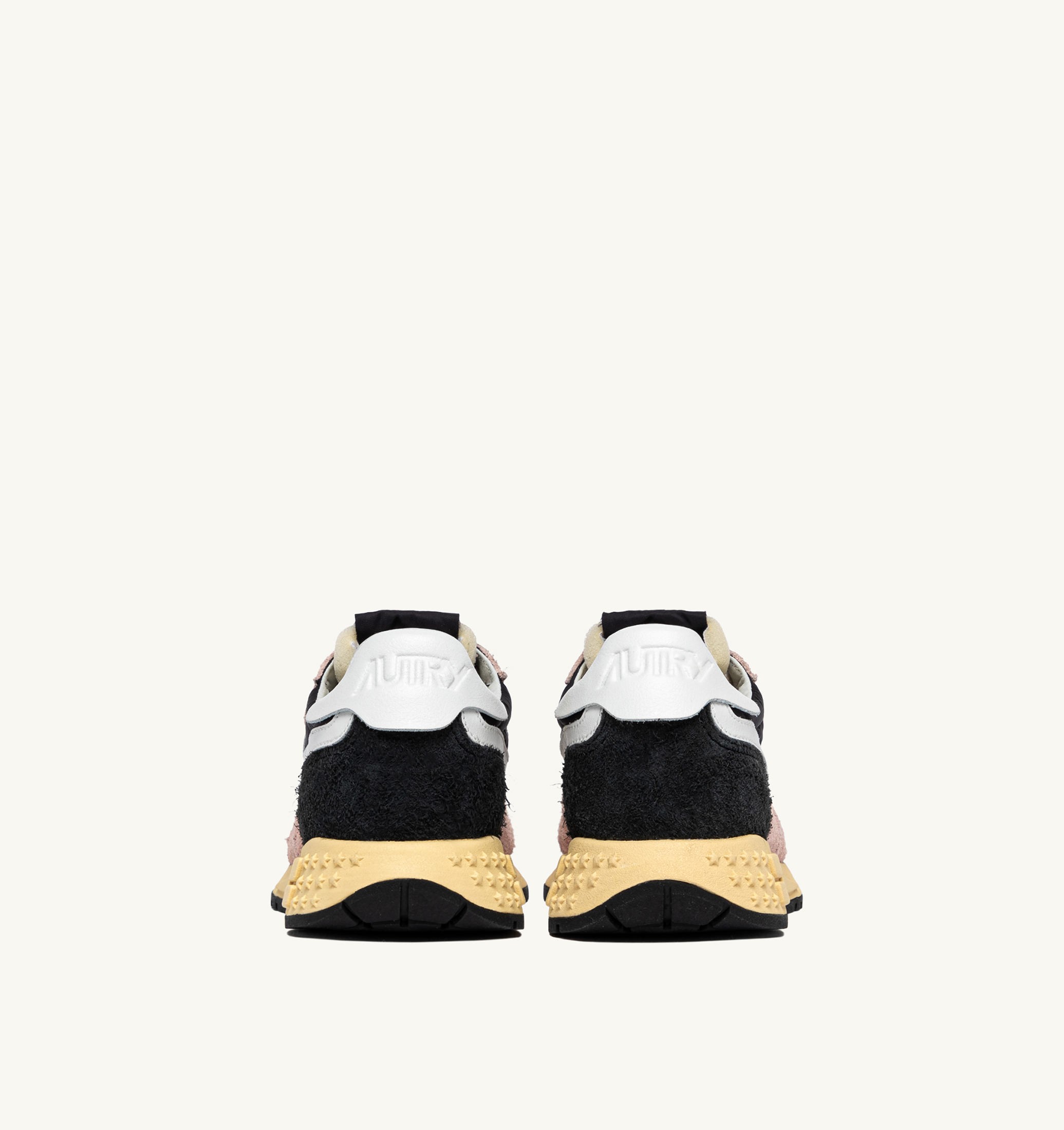 SNEAKERS REELWIND LOW IN NYLON E SUEDE NERO E ROSA