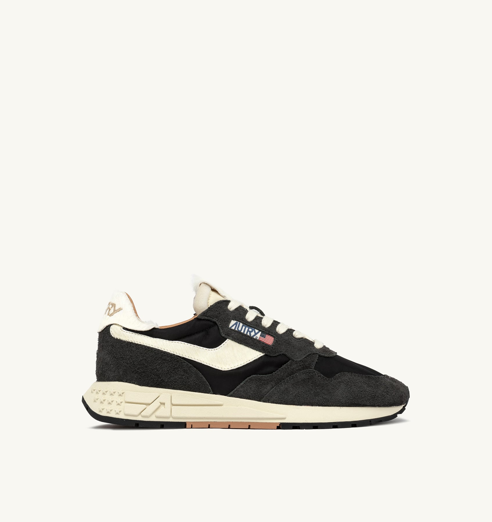 SNEAKERS REELWIND LOW IN NYLON E SUEDE PEAT E NUT