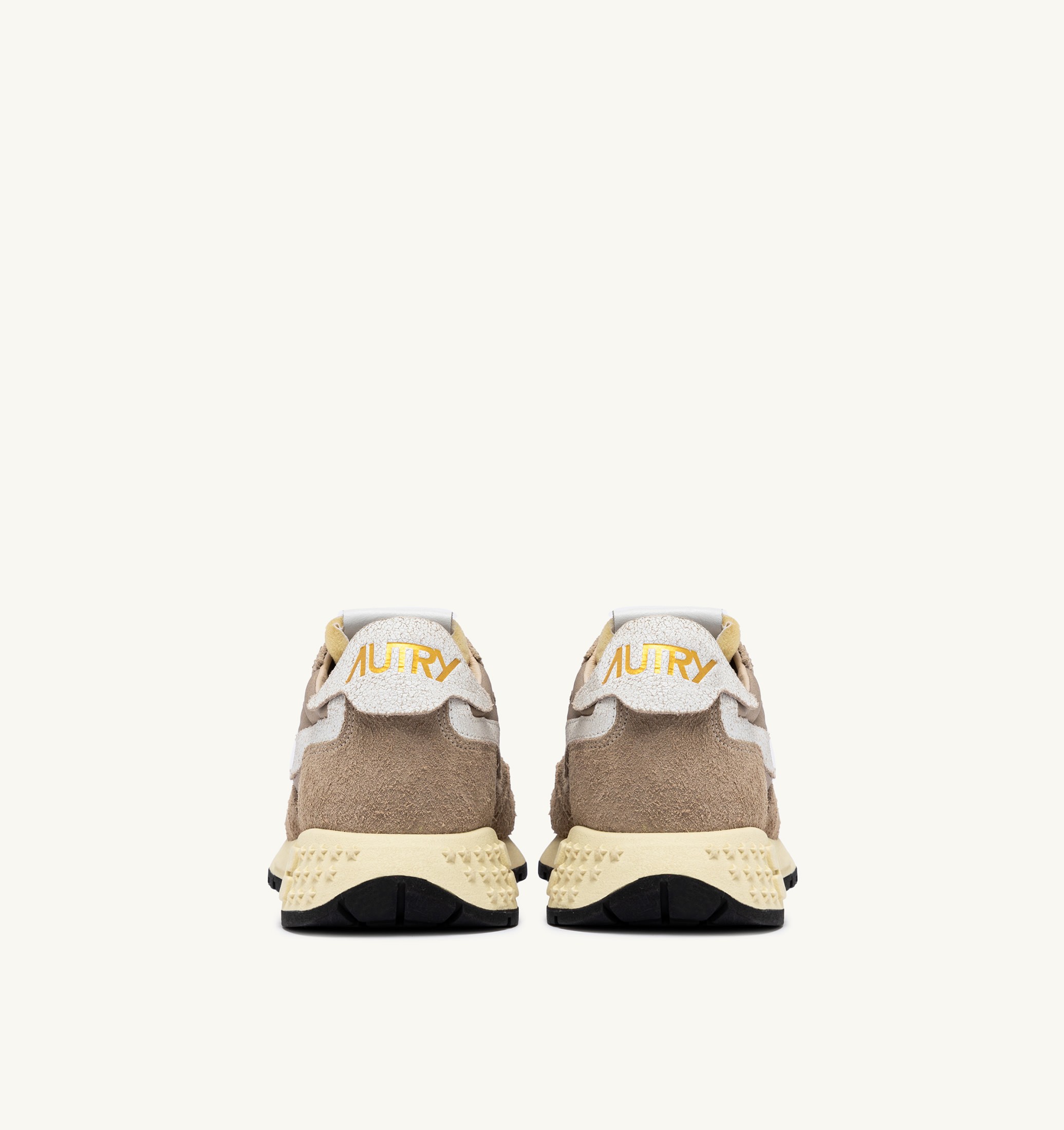 SNEAKERS REELWIND LOW IN NYLON E SUEDE PEPPER E BIANCA