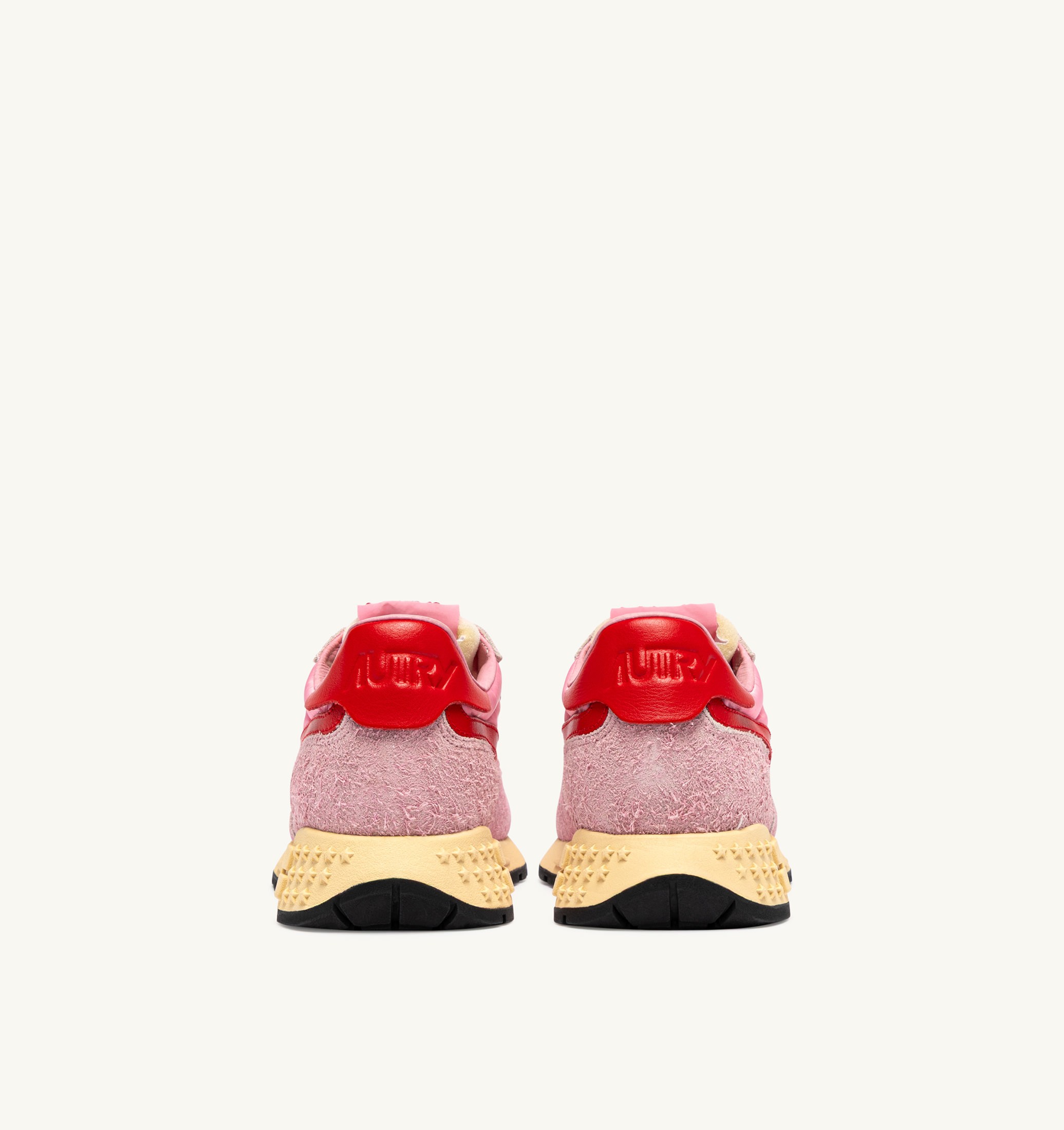 SNEAKERS REELWIND LOW IN NYLON E SUEDE PINK CHERUB E FLAME SCARLET