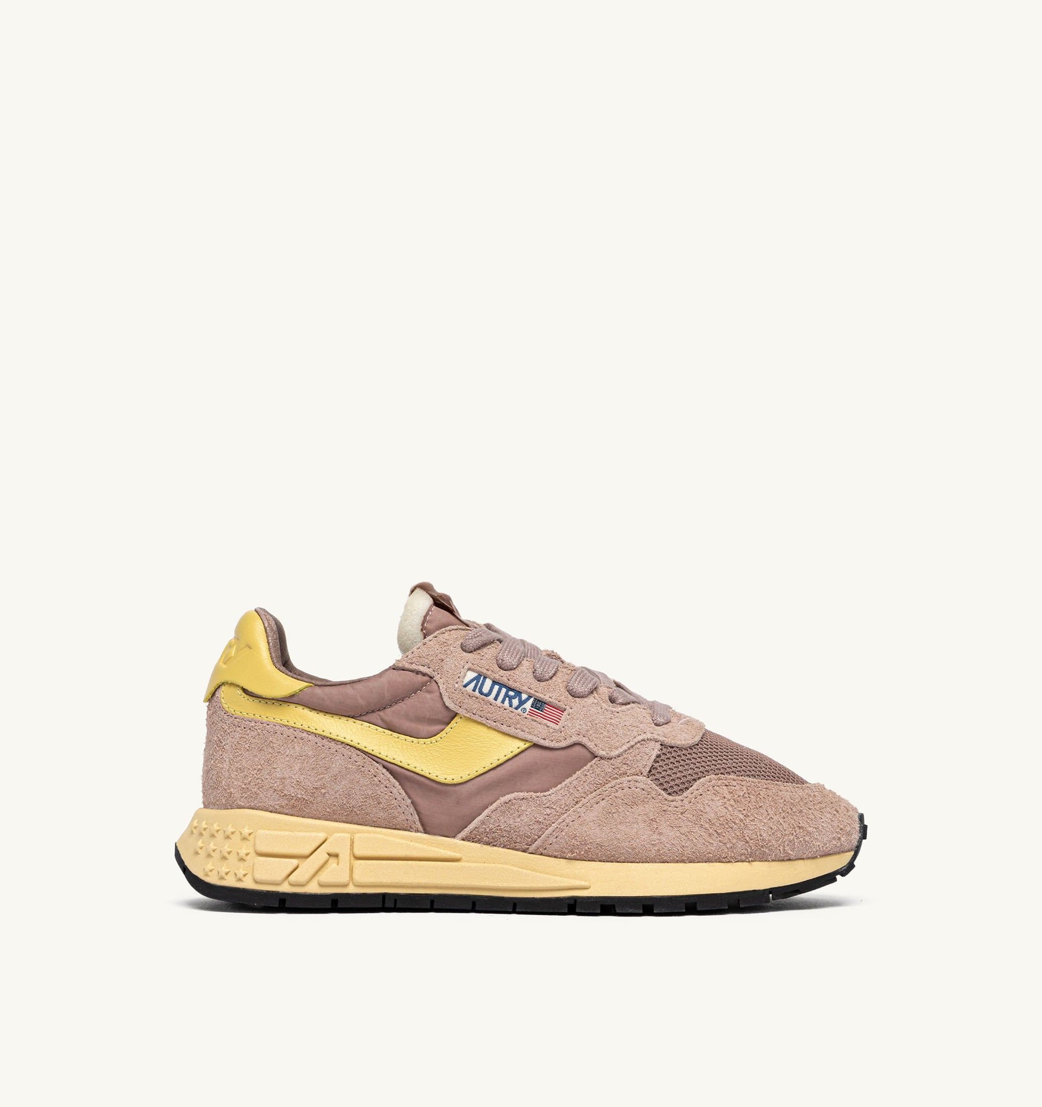 SNEAKERS REELWIND LOW IN NYLON E SUEDE ROSE CANNEL E RAFFIA