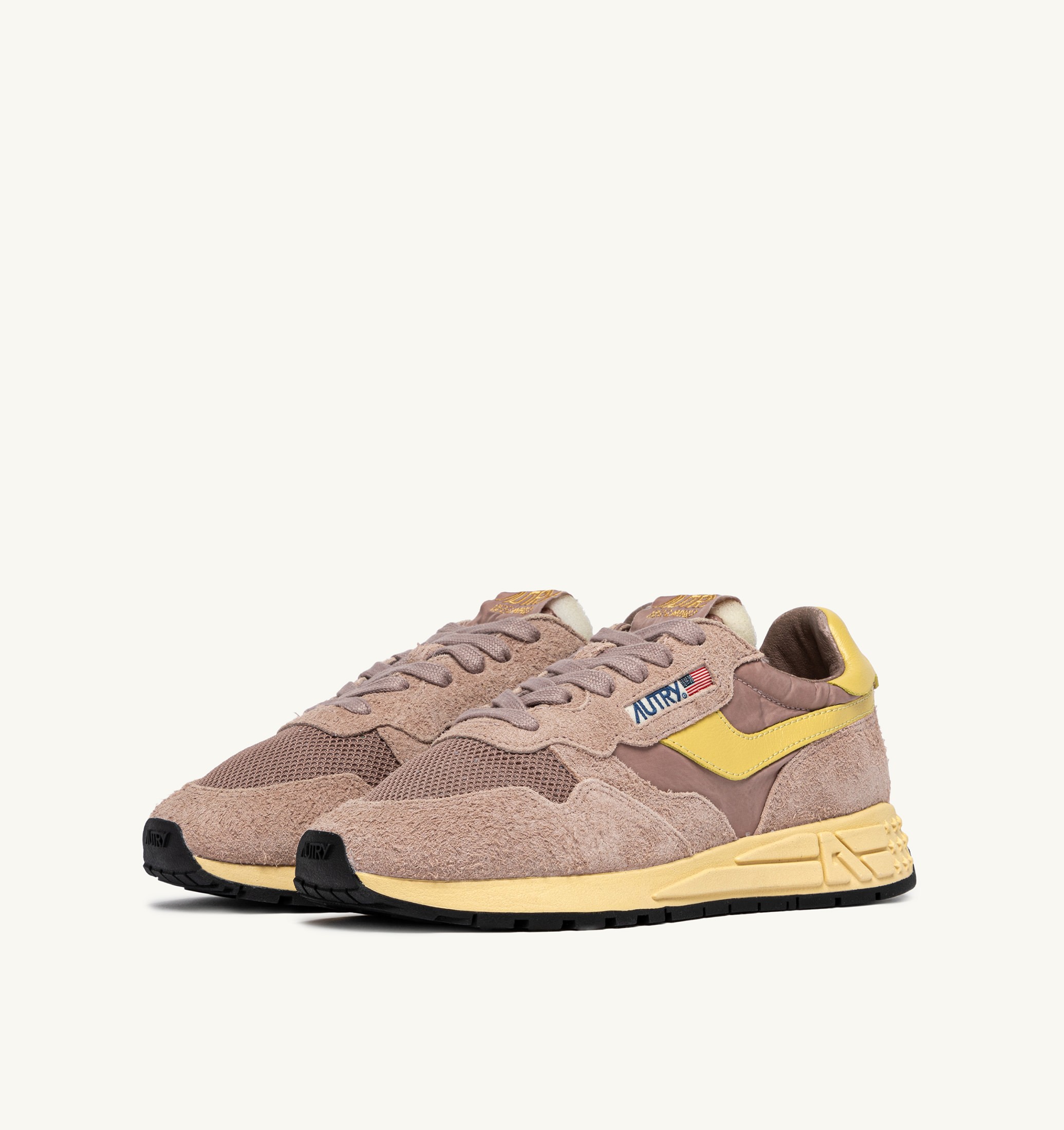 SNEAKERS REELWIND LOW IN NYLON E SUEDE ROSE CANNEL E RAFFIA