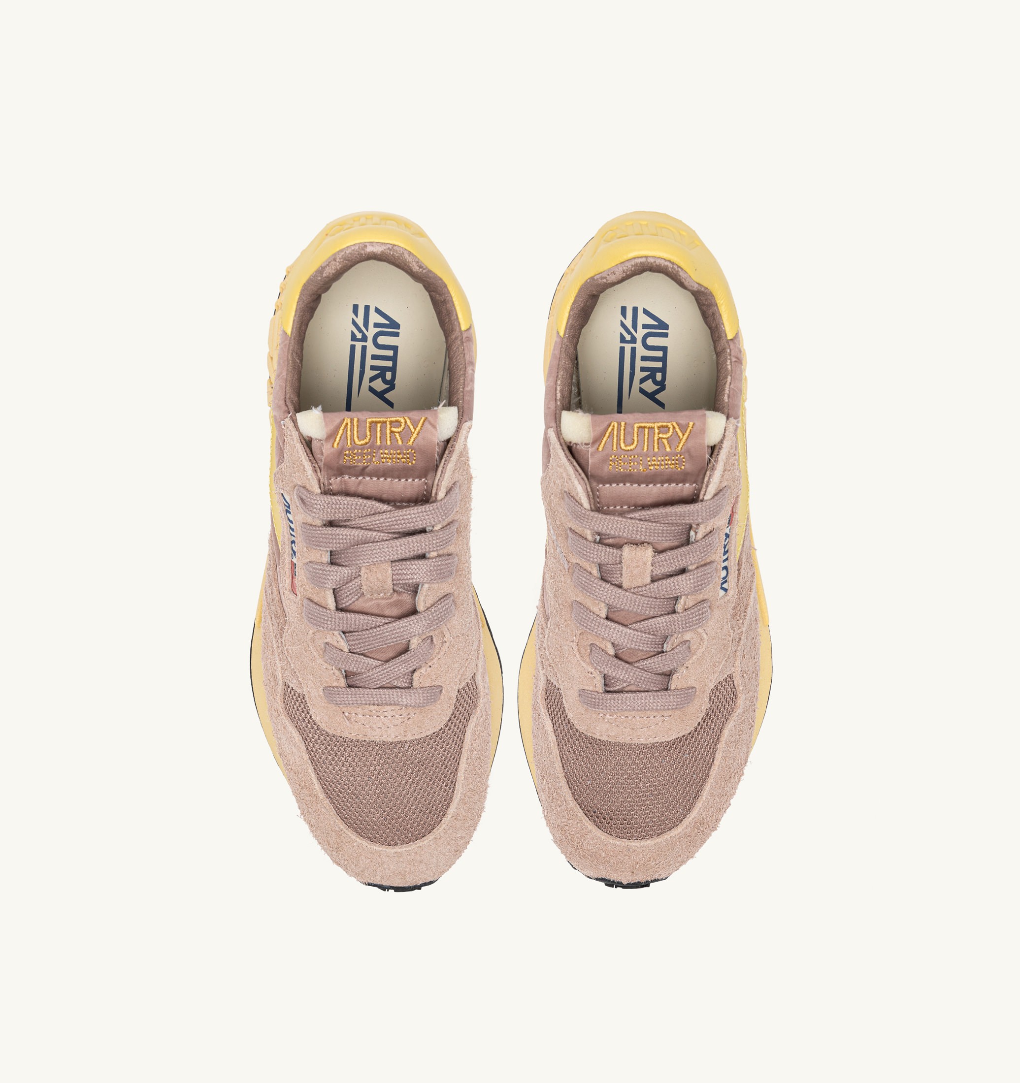 SNEAKERS REELWIND LOW IN NYLON E SUEDE ROSE CANNEL E RAFFIA