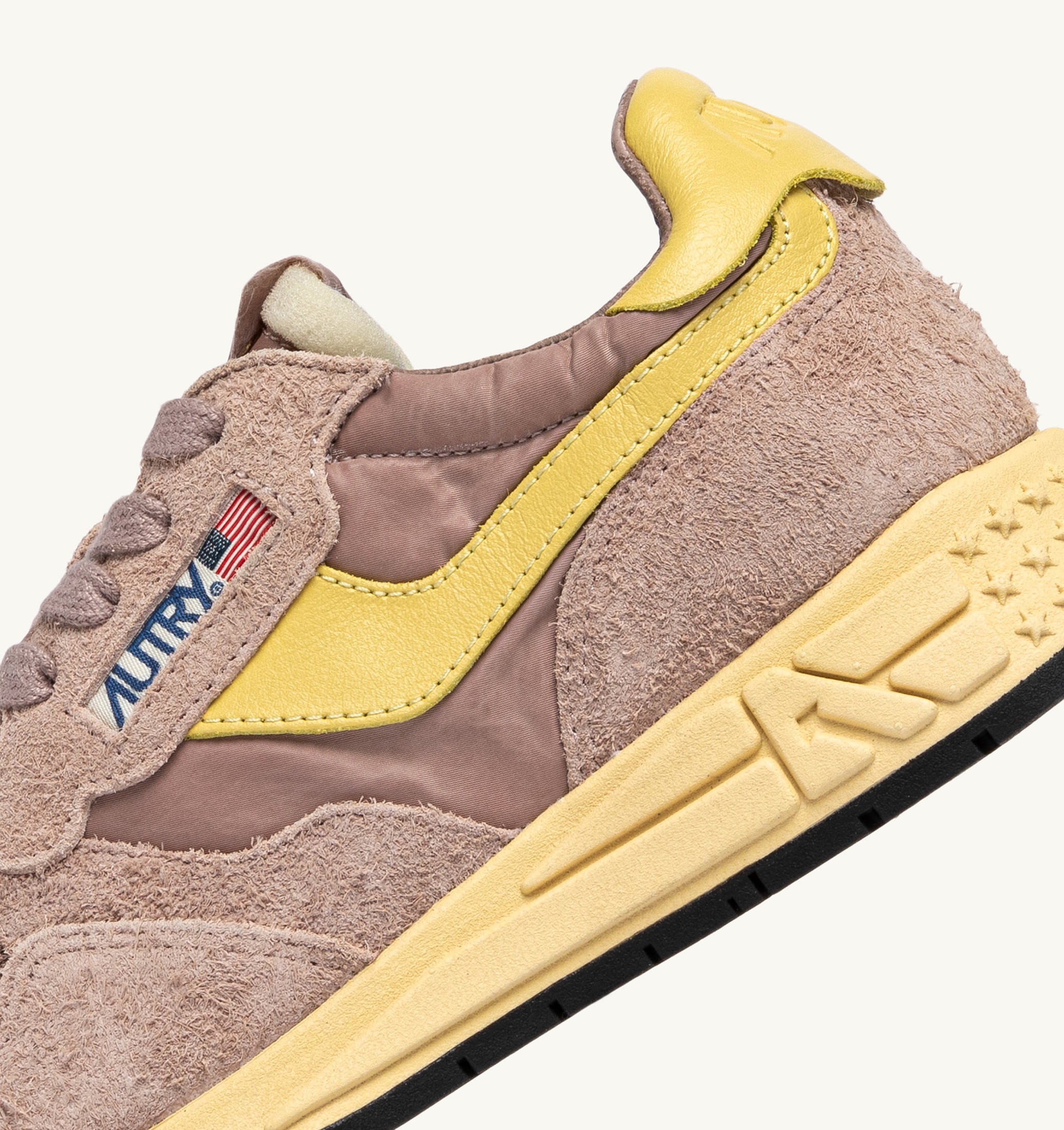 SNEAKERS REELWIND LOW IN NYLON E SUEDE ROSE CANNEL E RAFFIA