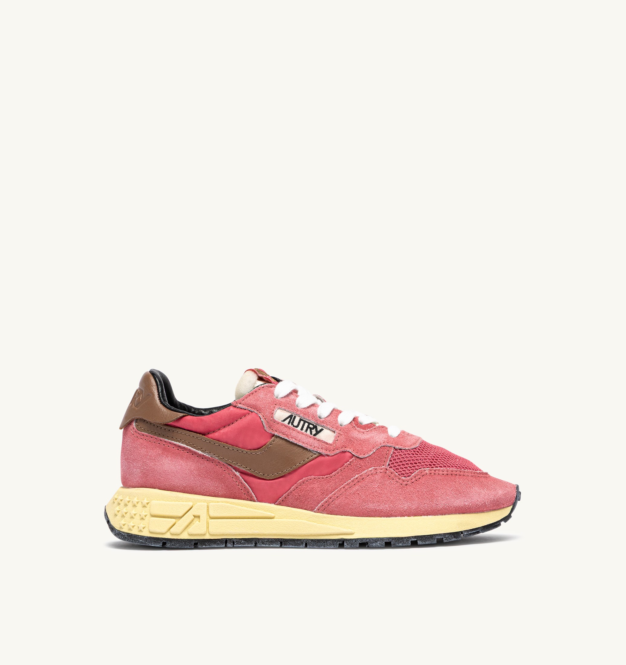 SNEAKERS REELWIND LOW IN NYLON E SUEDE STRAWBERRY SUGAR E COCONUT