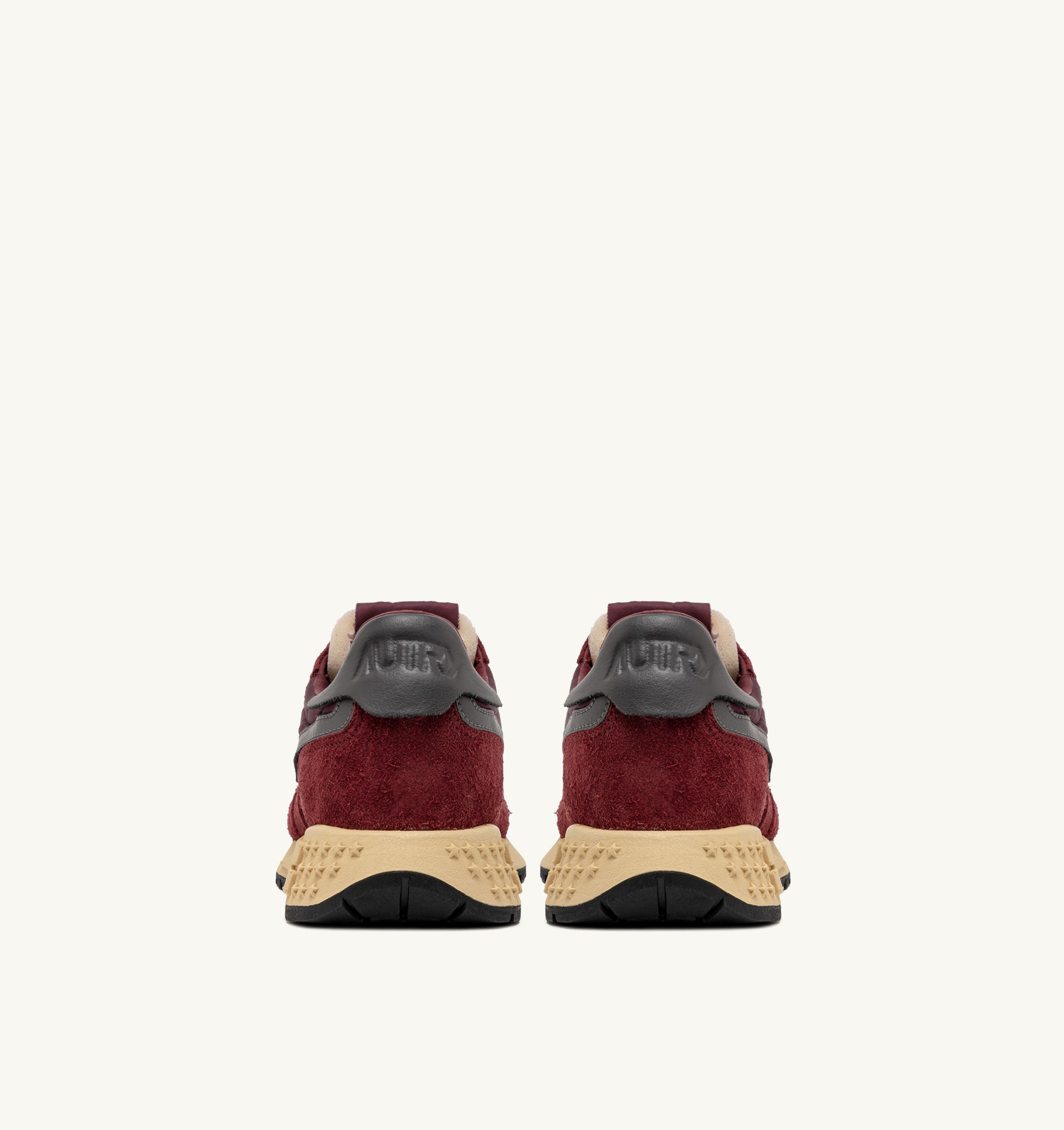 SNEAKERS REELWIND LOW IN NYLON SUEDE E PELLE ROUNGE E CORDOVAN