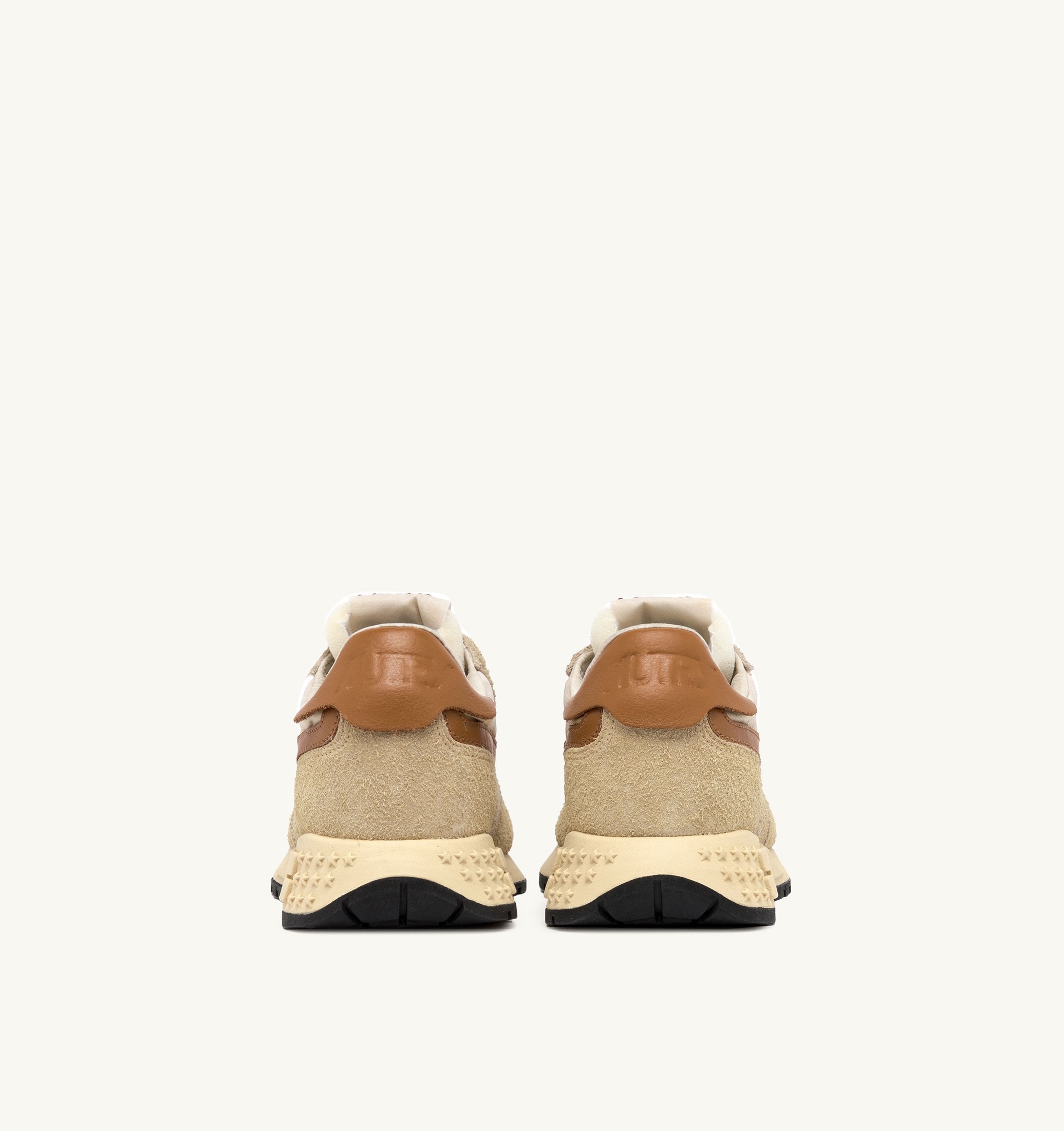 SNEAKERS REELWIND LOW IN SUEDE E NYLON ECRU E CATHAY SPICE