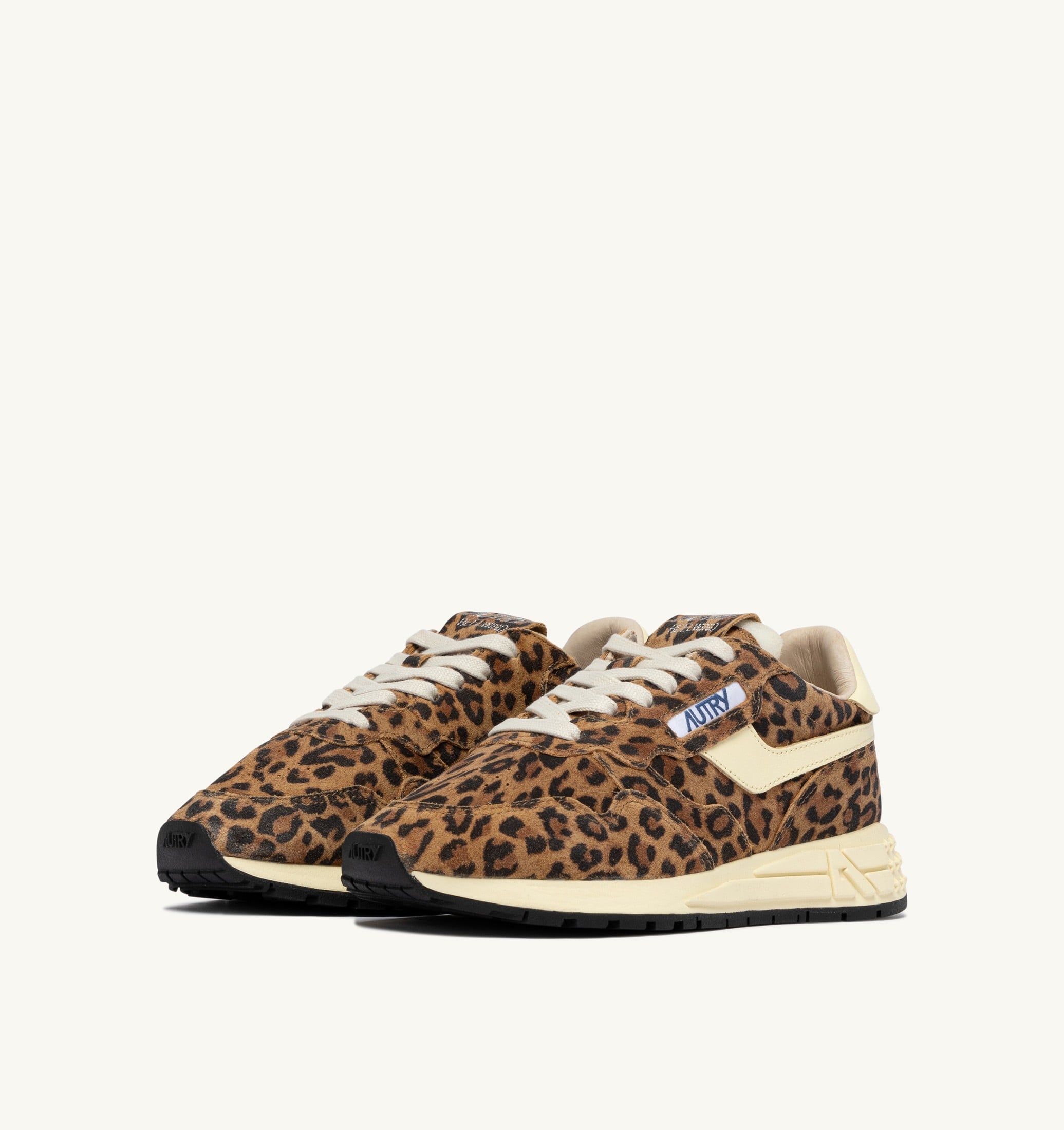 SNEAKERS REELWIND LOW IN SUEDE LEOPARD E PELLE RUTABAGA