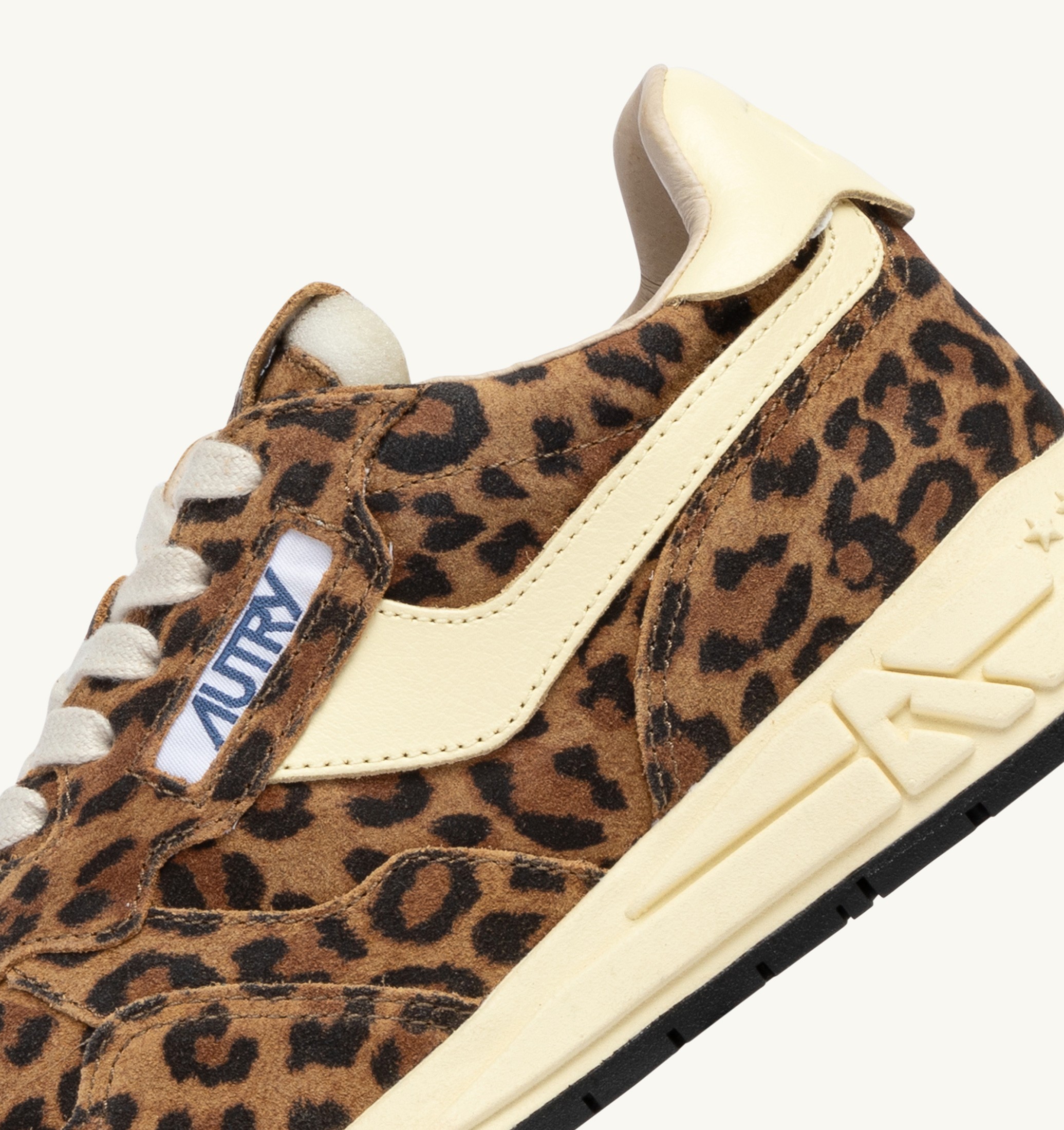 SNEAKERS REELWIND LOW IN SUEDE LEOPARD E PELLE RUTABAGA