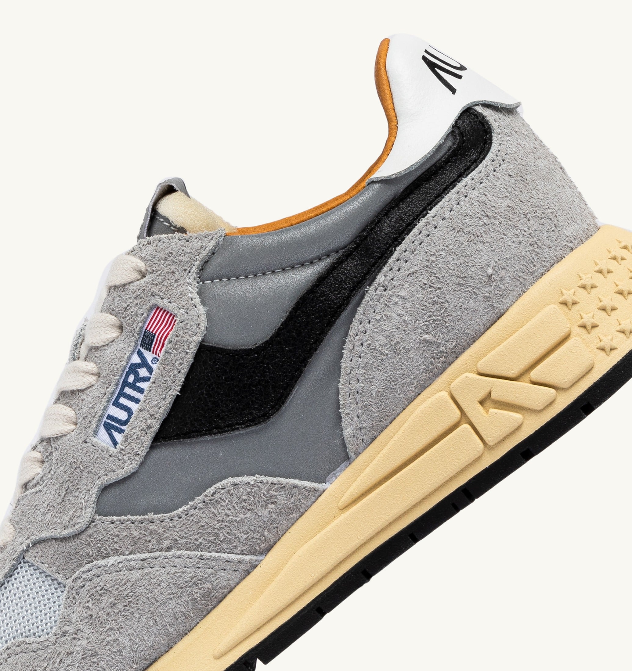 SNEAKERS REELWIND LOW IN SUEDE SAND E NYLON RIFLETTENTE