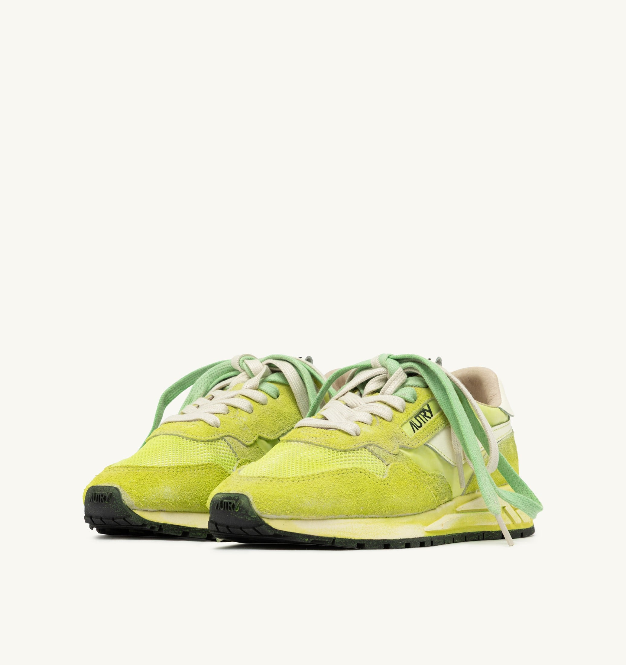 SNEAKERS REELWIND SUPER VINTAGE IN SUEDE E NYLON BIANCO E ELECTRIC
