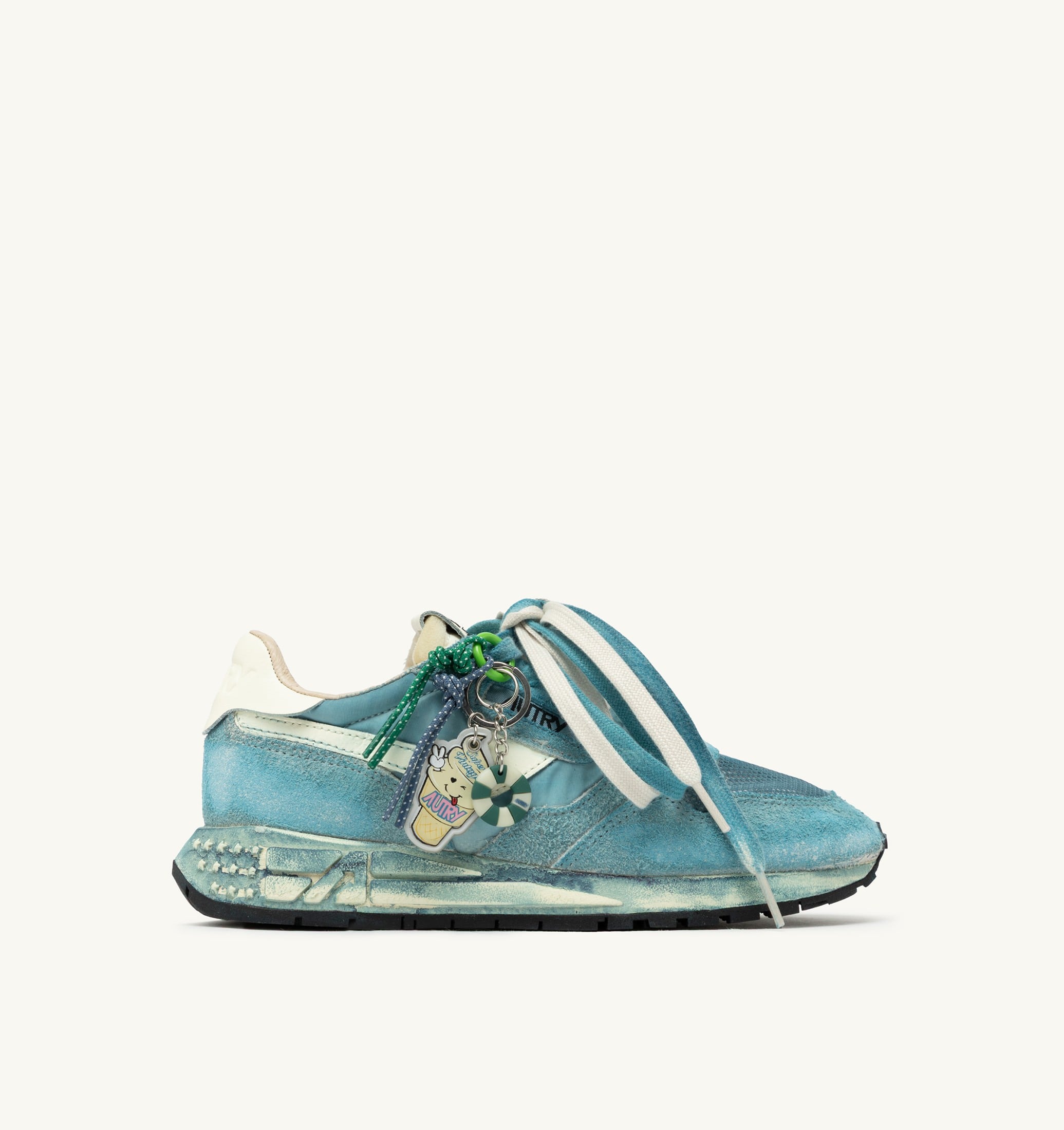 SNEAKERS REELWIND SUPER VINTAGE IN SUEDE E NYLON BIANCO E SPACE
