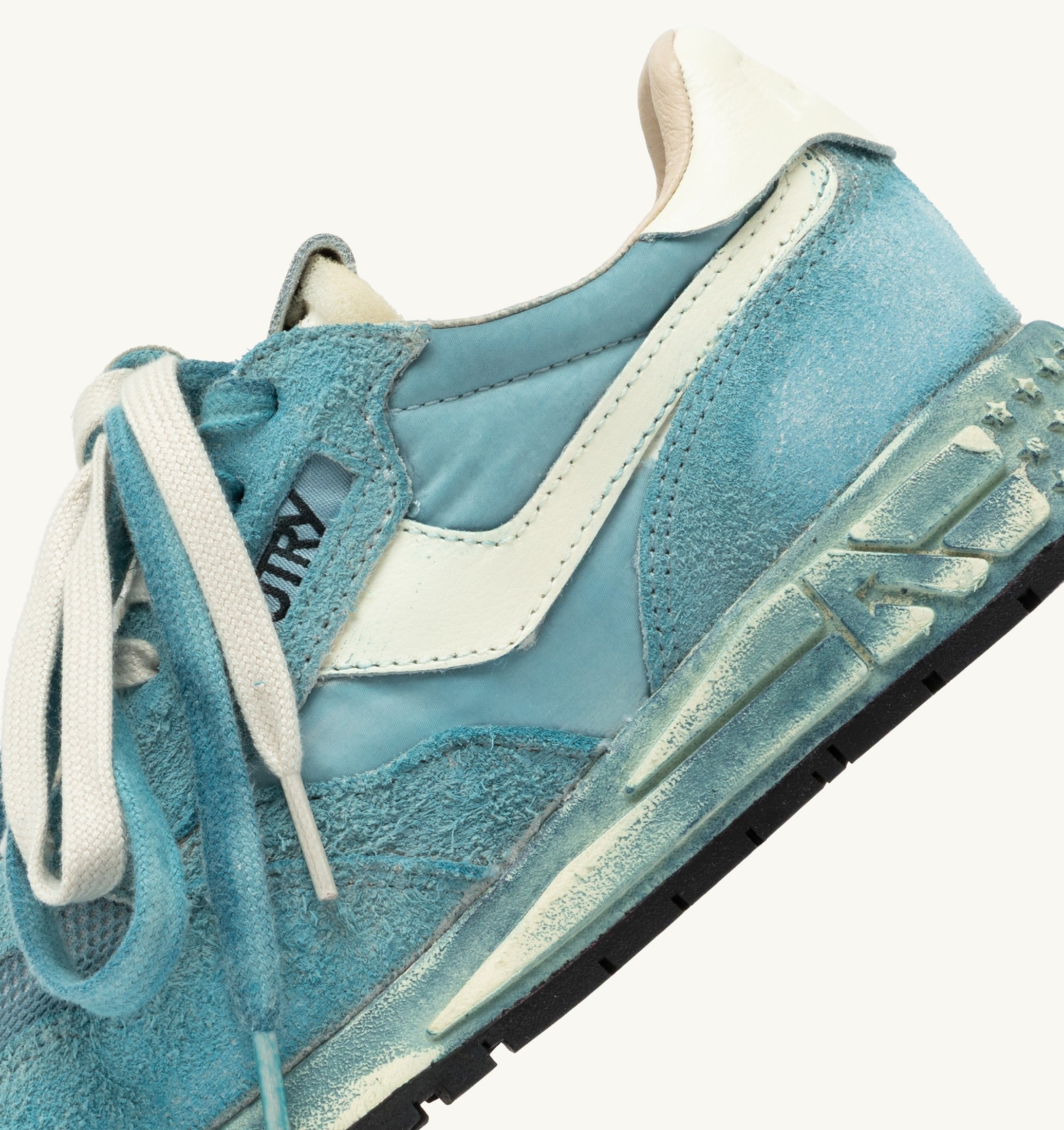 SNEAKERS REELWIND SUPER VINTAGE IN SUEDE E NYLON BIANCO E SPACE