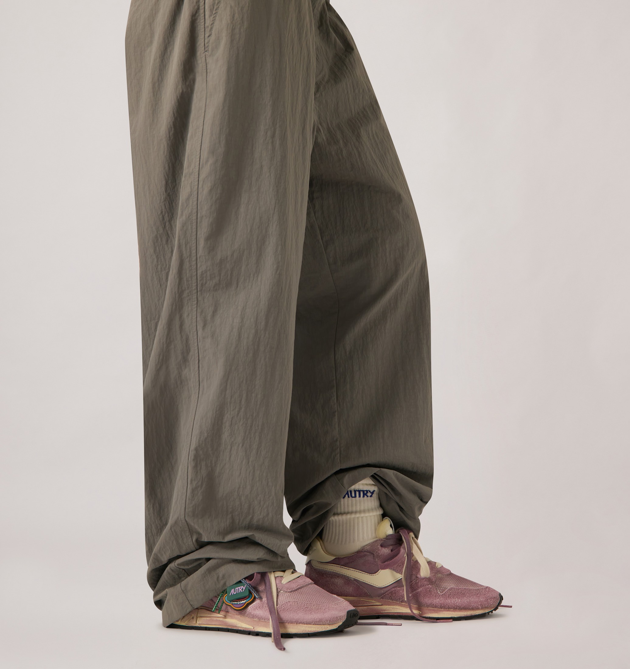 SNEAKERS REELWIND SUPER VINTAGE IN SUEDE E NYLON WINDSOR WINE E BIANCO