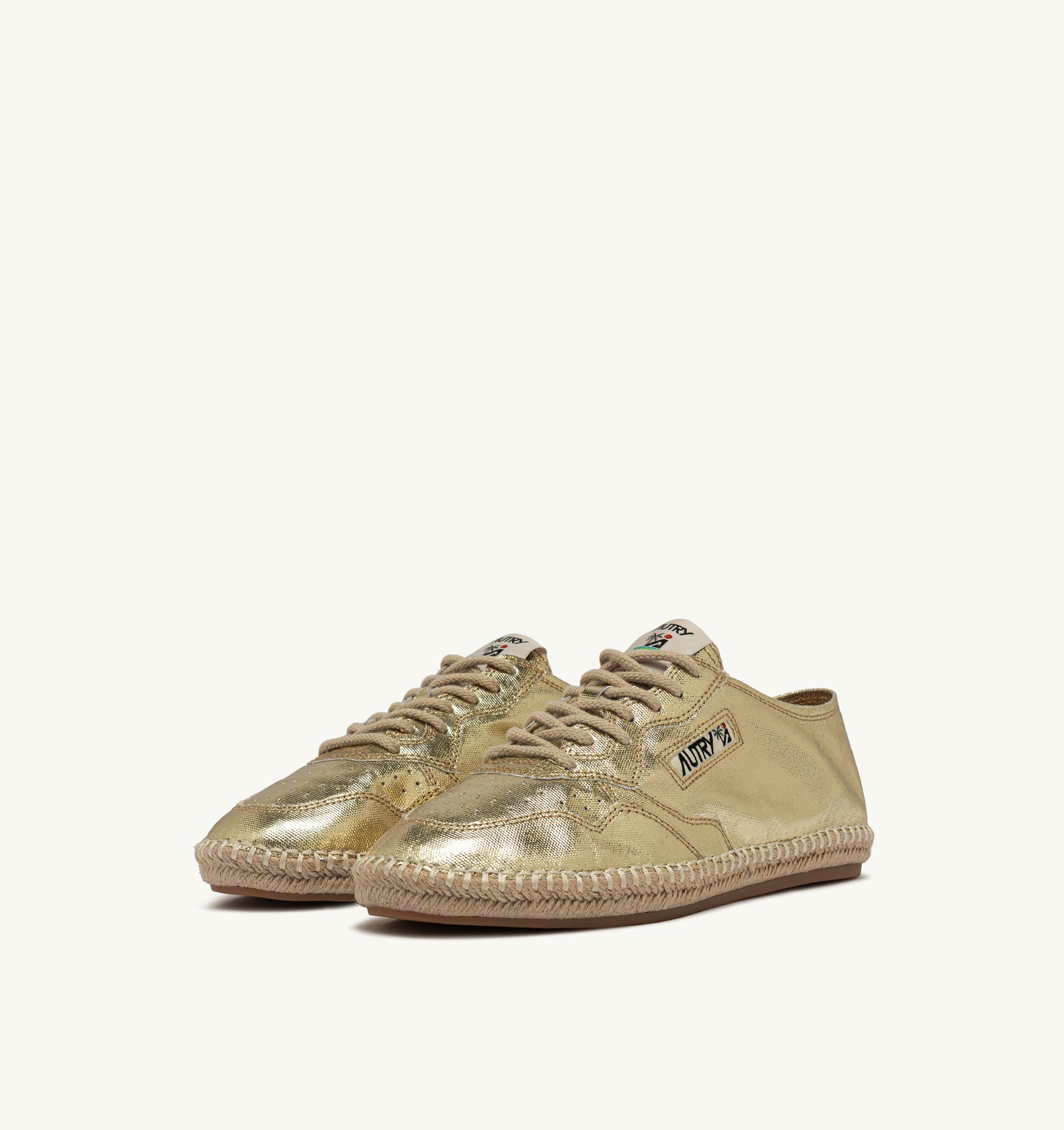 ESPADRILLAS SANDY IN CANVAS GOLD