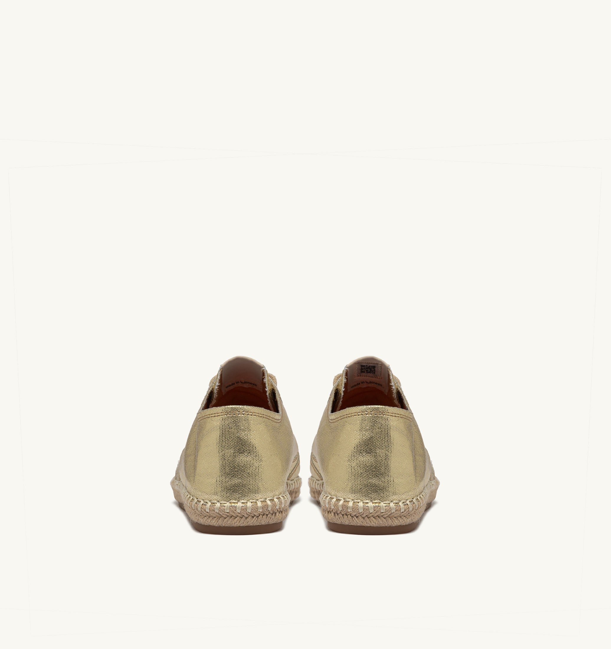 ESPADRILLAS SANDY IN CANVAS GOLD