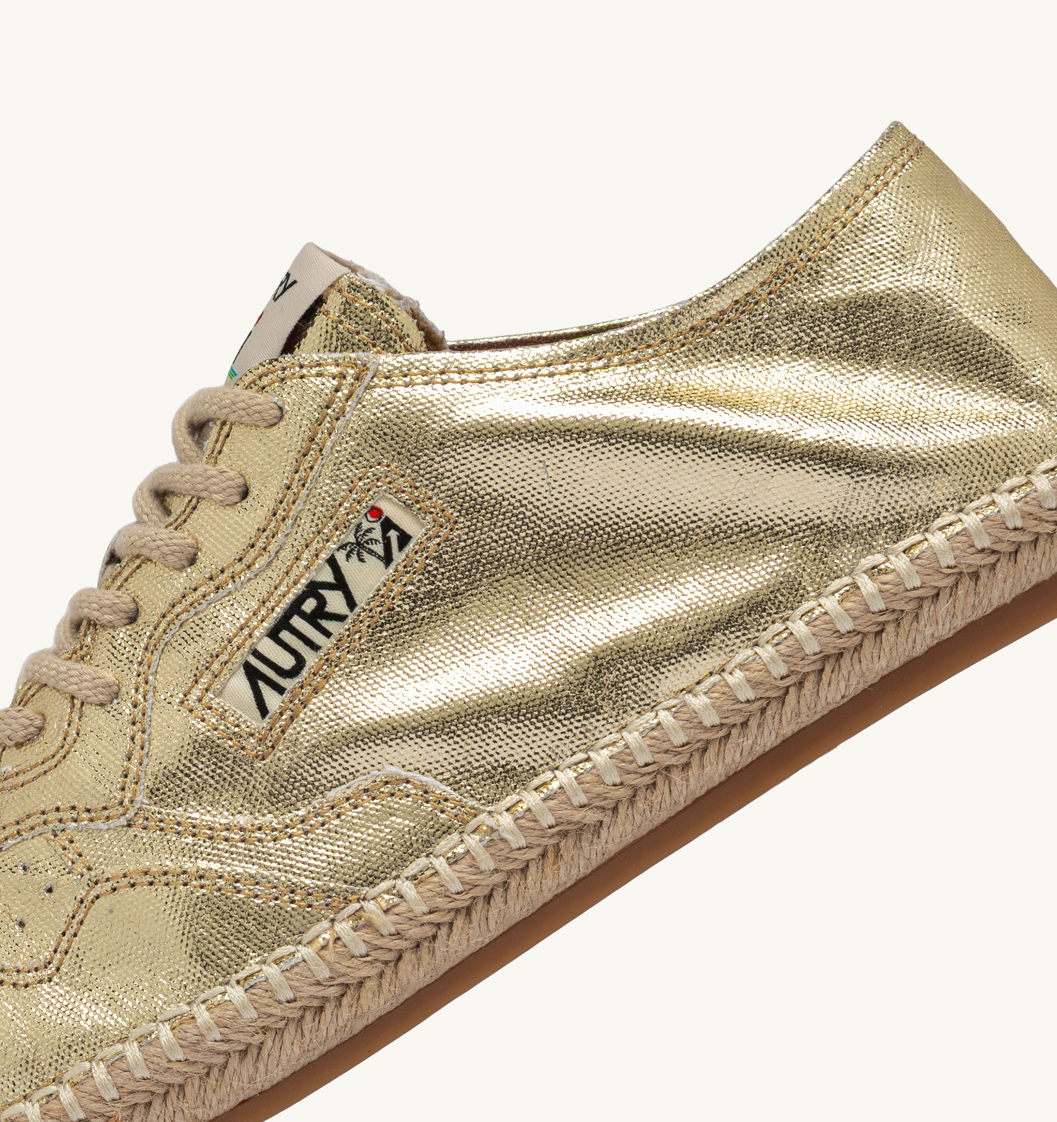 ESPADRILLAS SANDY IN CANVAS GOLD