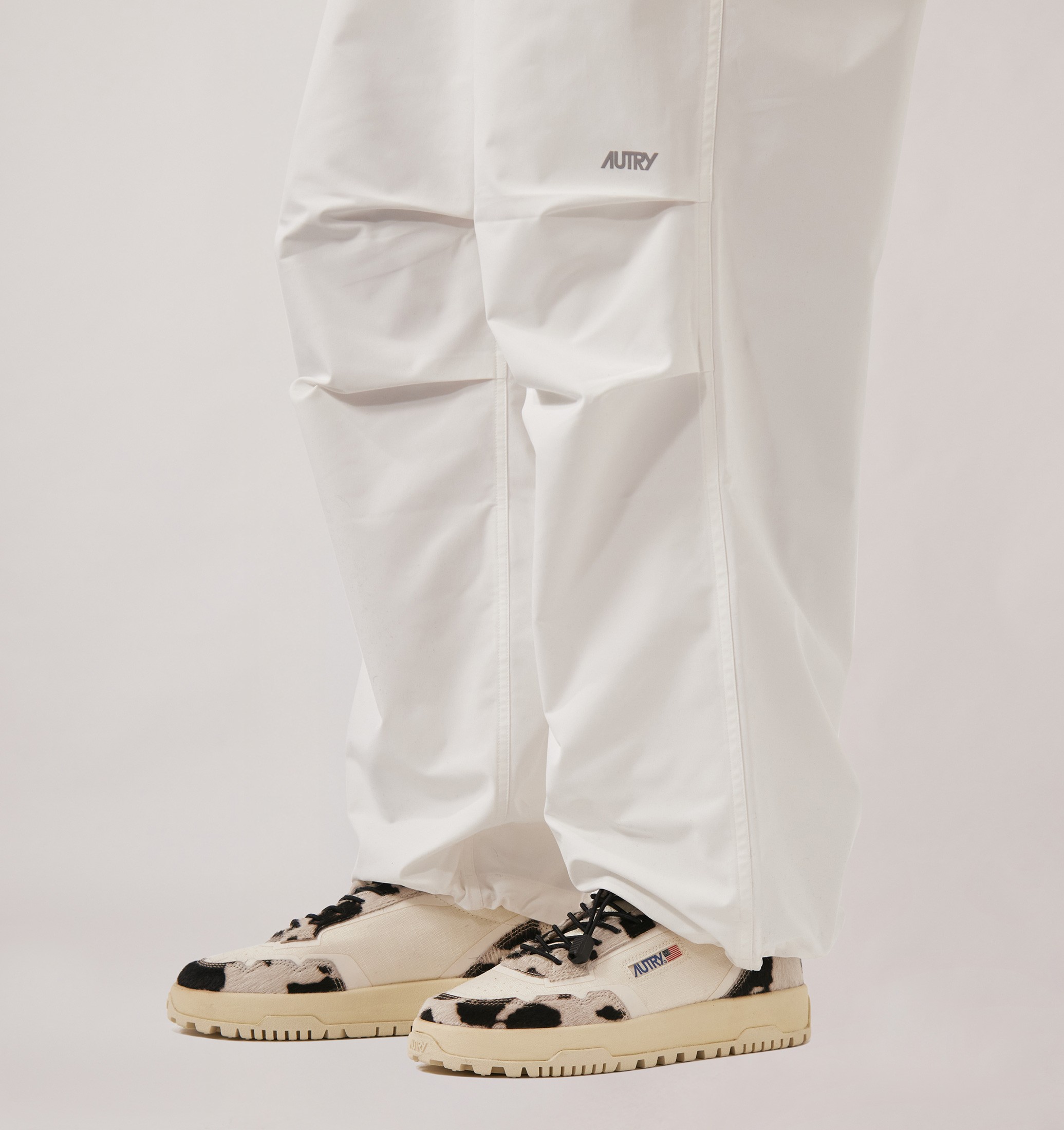 SNEAKERS WILDPACE LOW IN CORDURA E PELLE MARSHMALLOW E COW