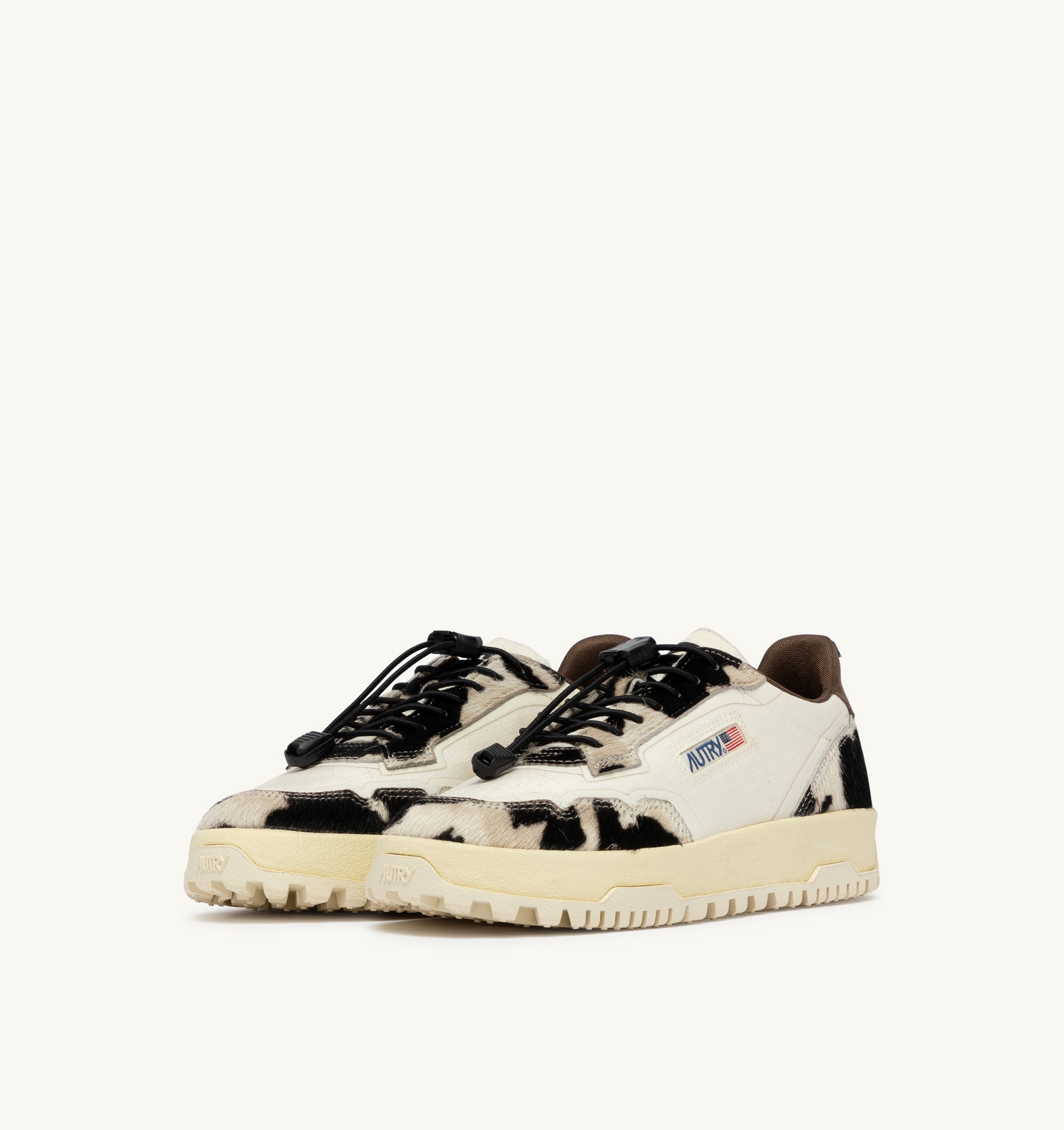 SNEAKERS WILDPACE LOW IN CORDURA E PELLE MARSHMALLOW E COW