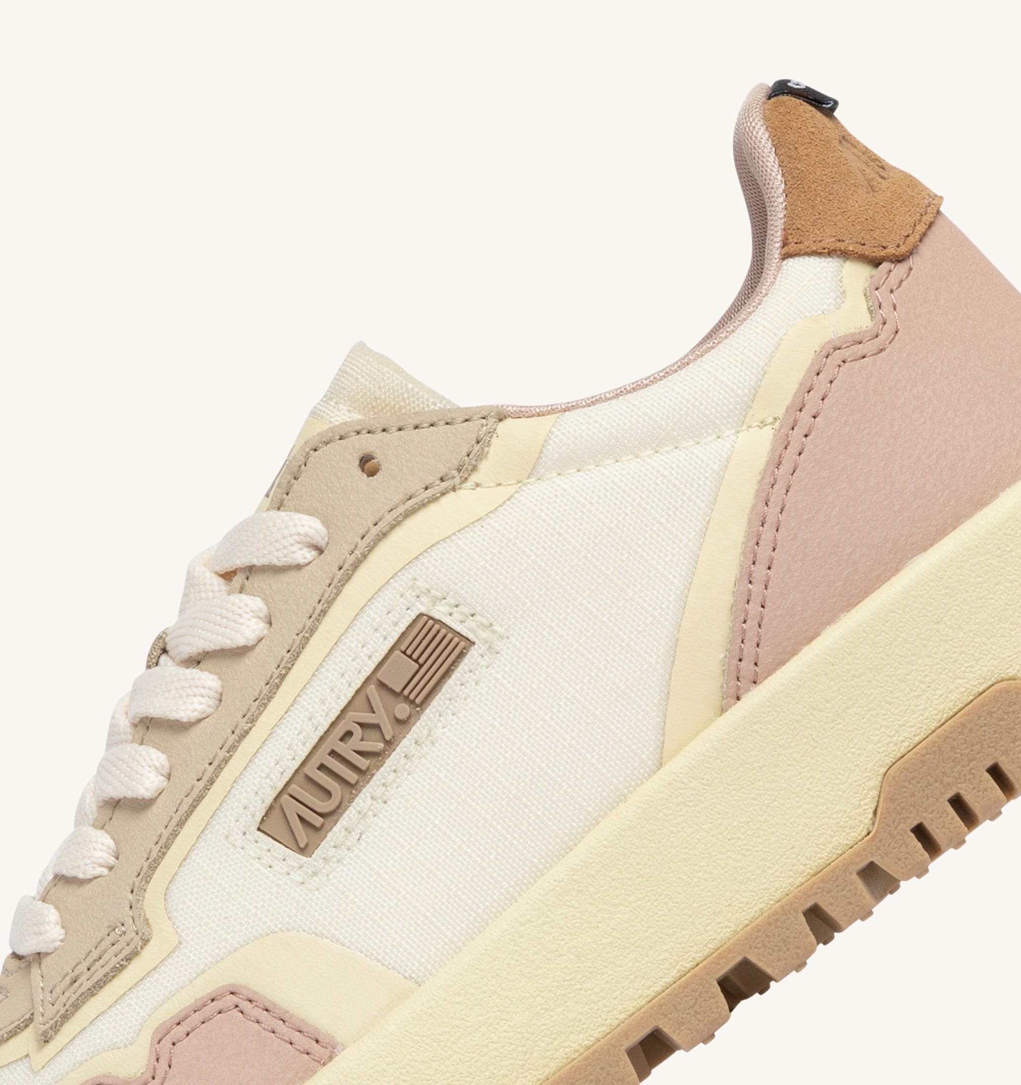 SNEAKERS WILDPACE LOW IN CORDURA E PELLE MARSHMALLOW E SILK