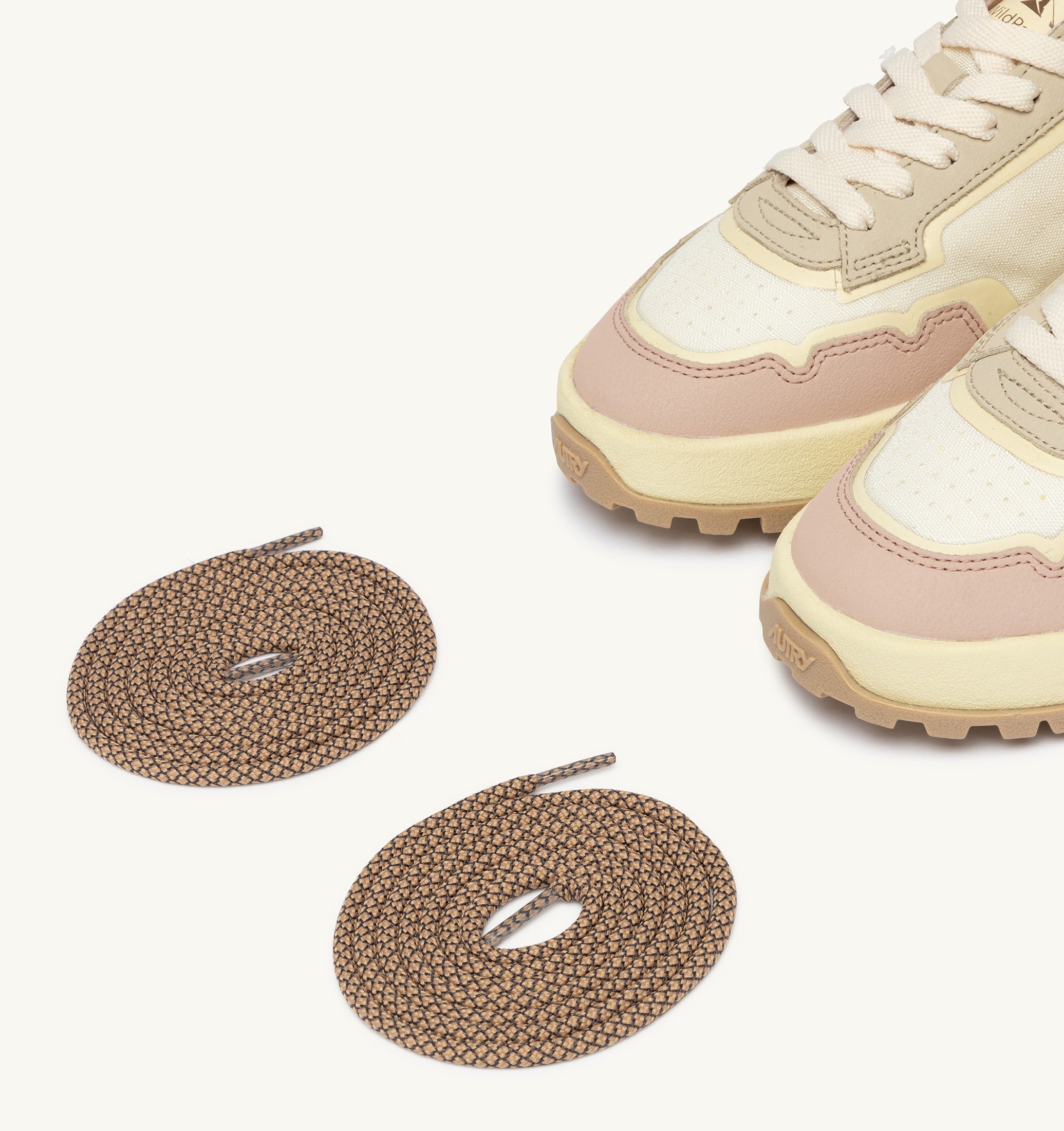 SNEAKERS WILDPACE LOW IN CORDURA E PELLE MARSHMALLOW E SILK