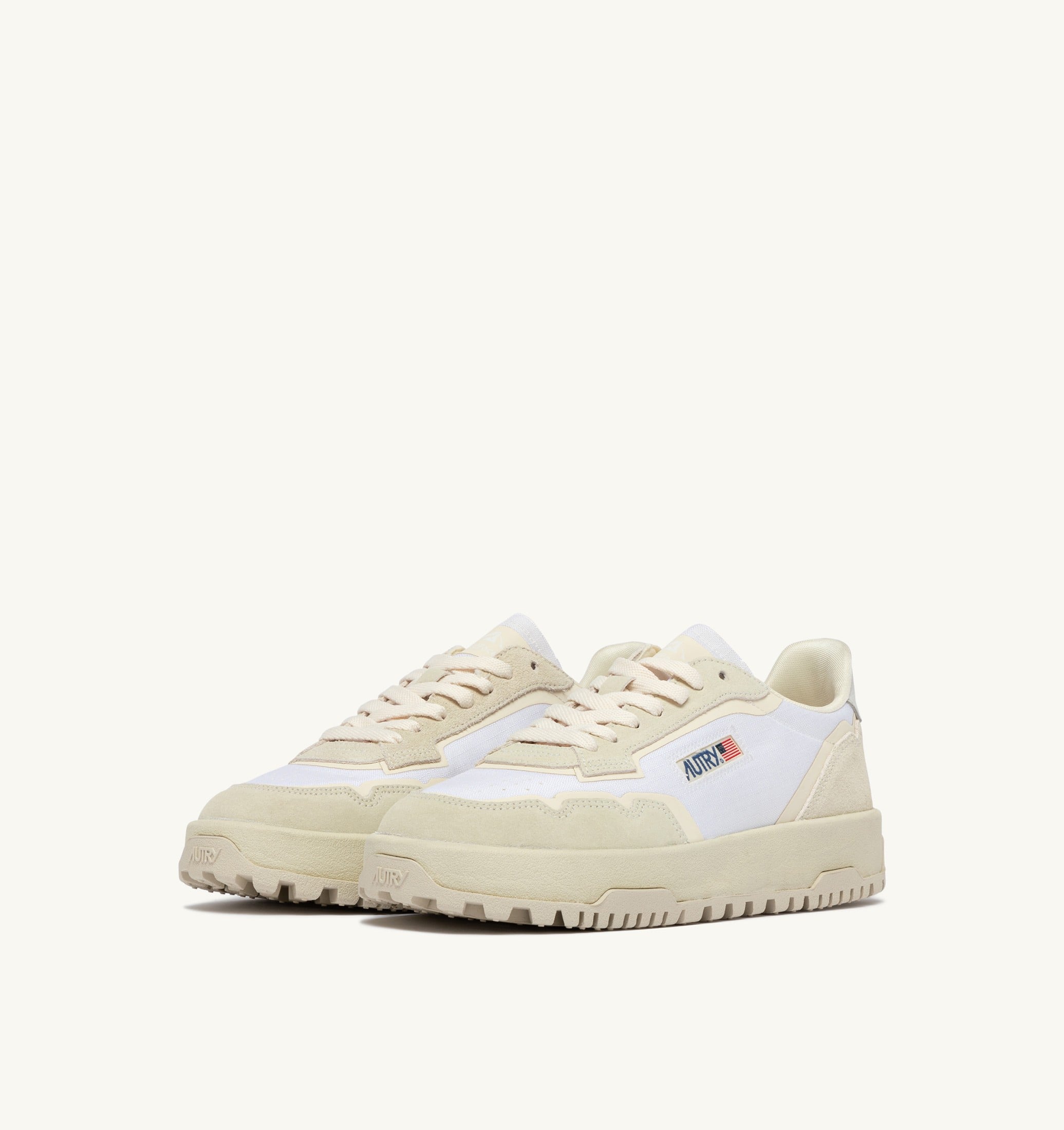 SNEAKERS WILDPACE LOW IN CORDURA E SUEDE BIANCO