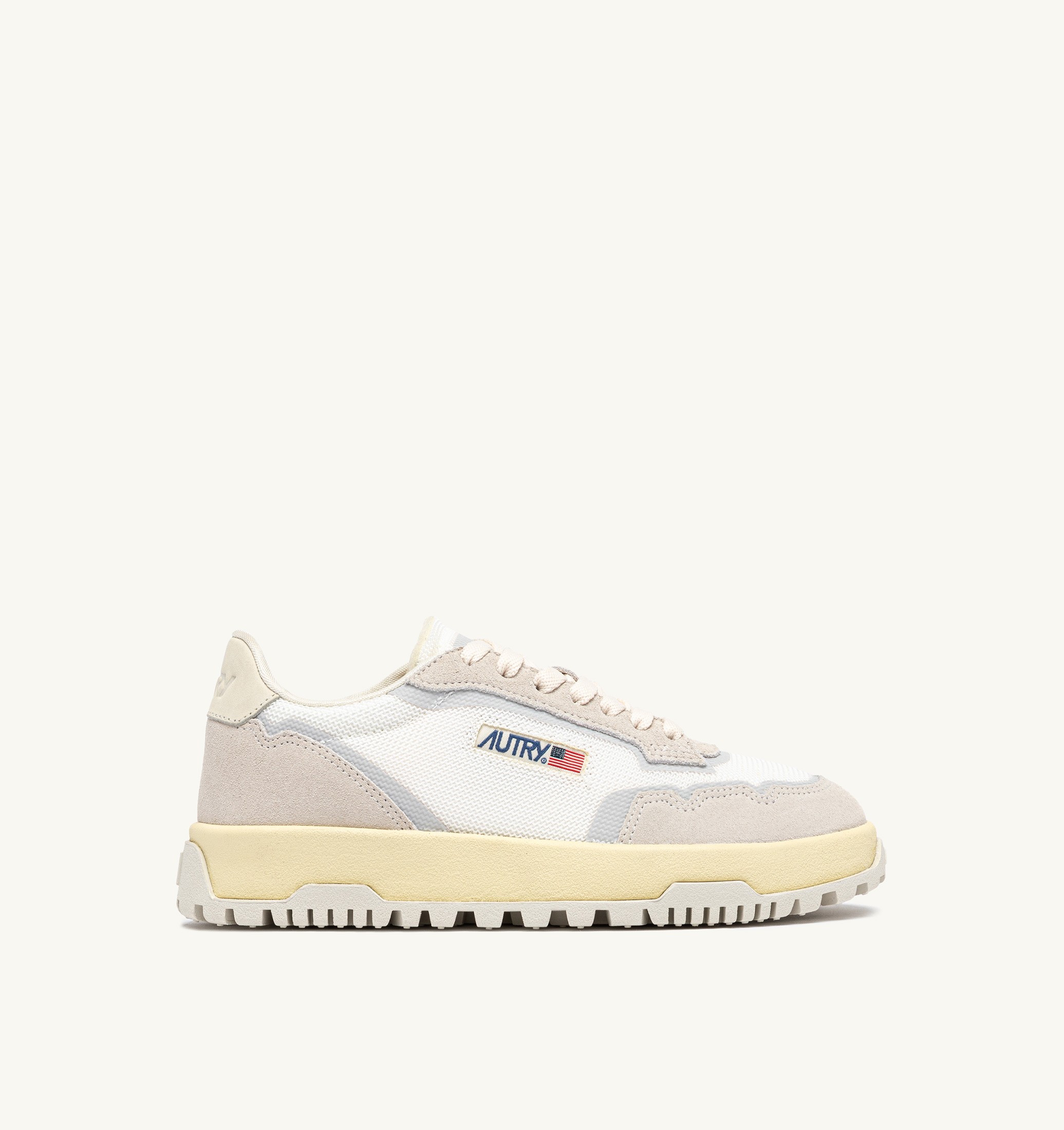 SNEAKERS WILDPACE LOW IN DRAGON MESH E SUEDE BIANCO E MARSHMALLOW