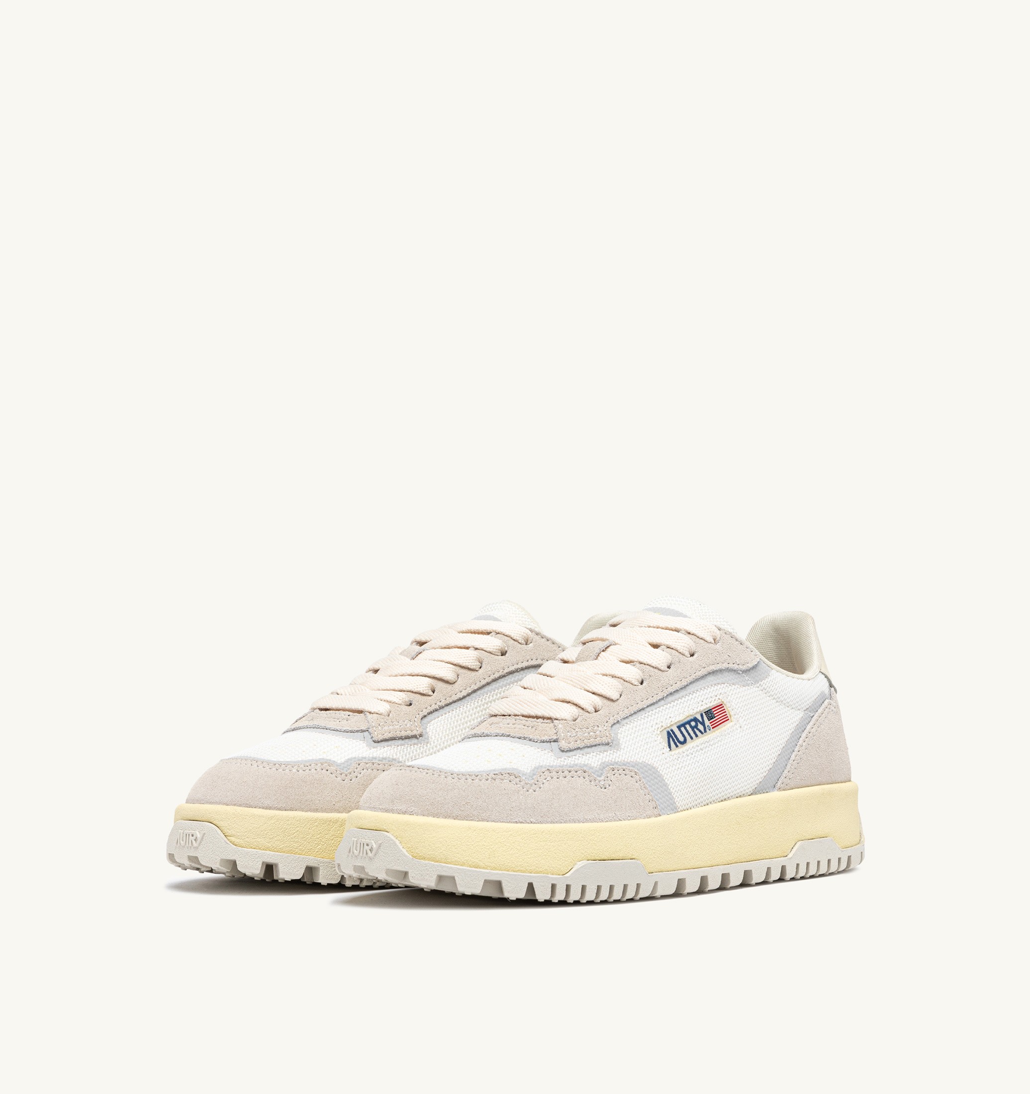 SNEAKERS WILDPACE LOW IN DRAGON MESH E SUEDE BIANCO E MARSHMALLOW