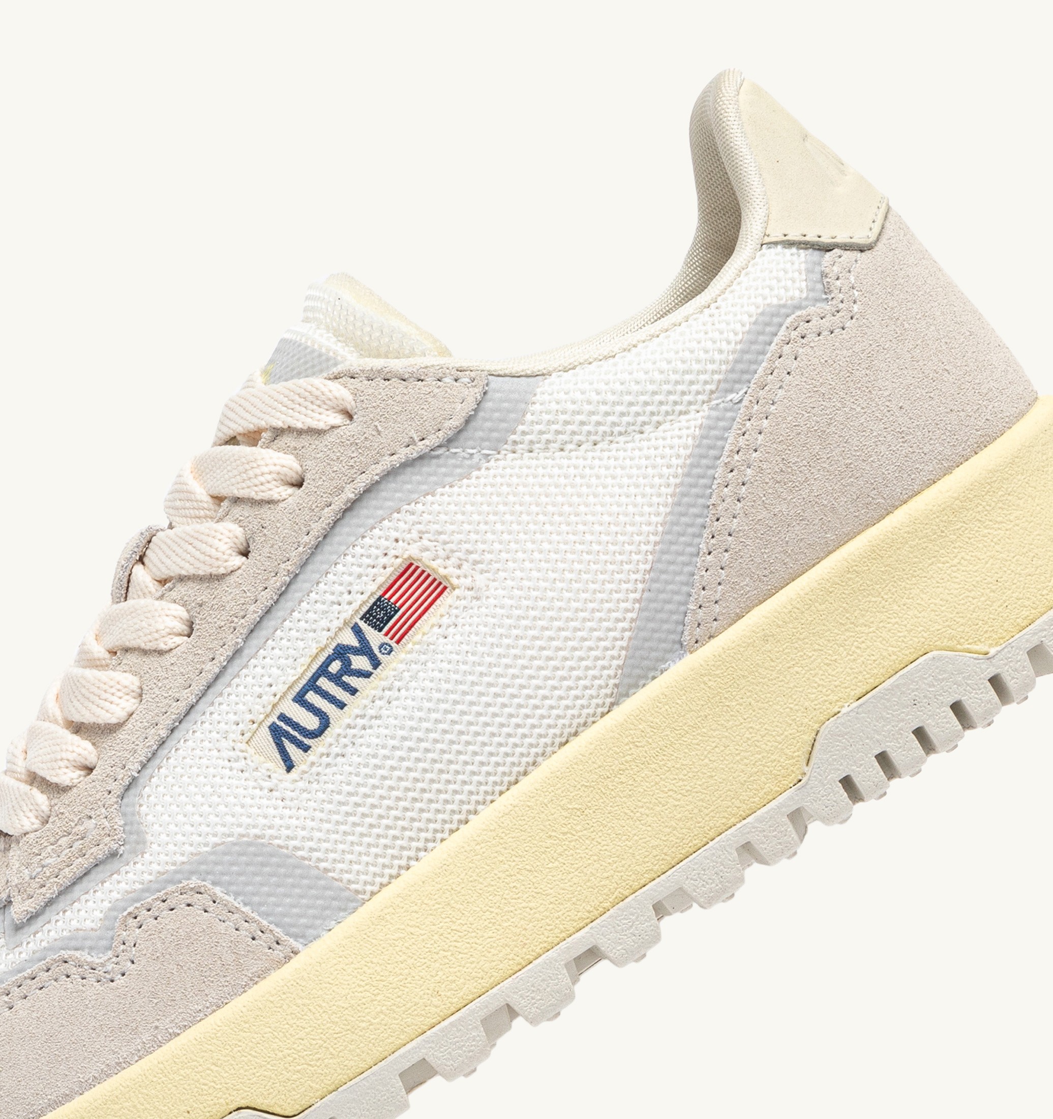 SNEAKERS WILDPACE LOW IN DRAGON MESH E SUEDE BIANCO E MARSHMALLOW