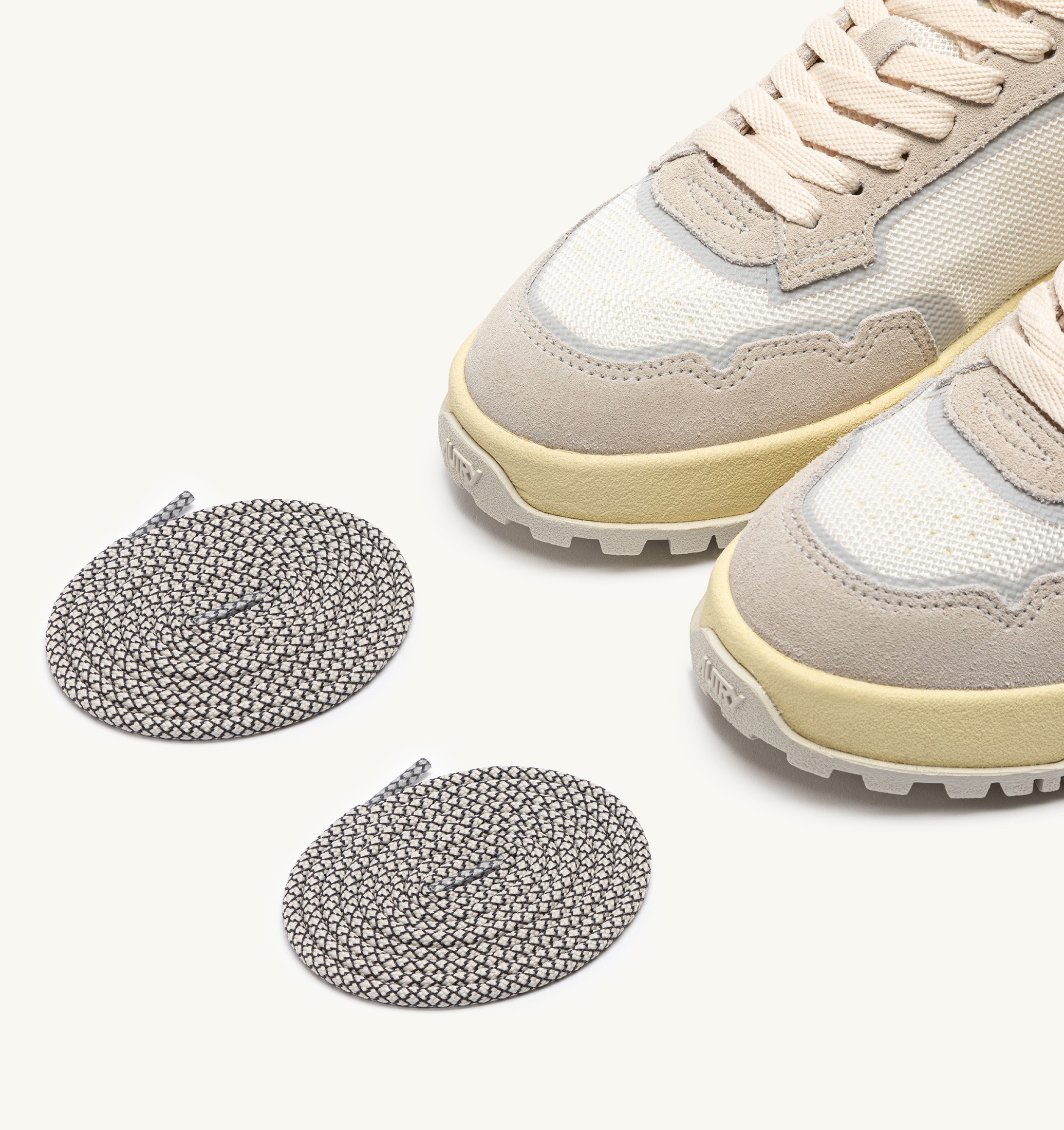 SNEAKERS WILDPACE LOW IN DRAGON MESH E SUEDE BIANCO E MARSHMALLOW